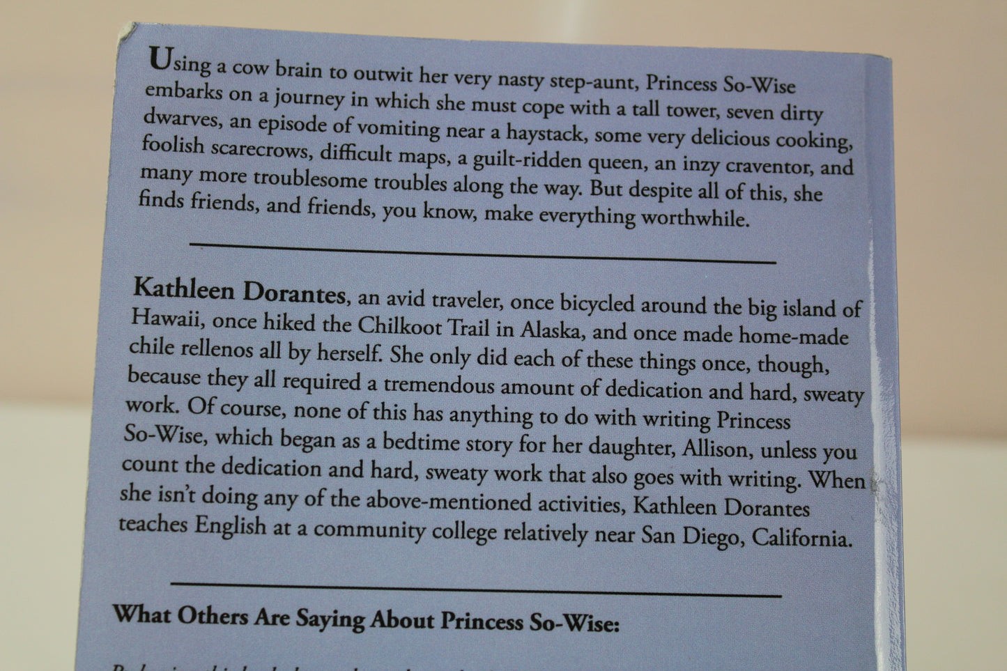 Princess So-wise by Kathleen Dorantes