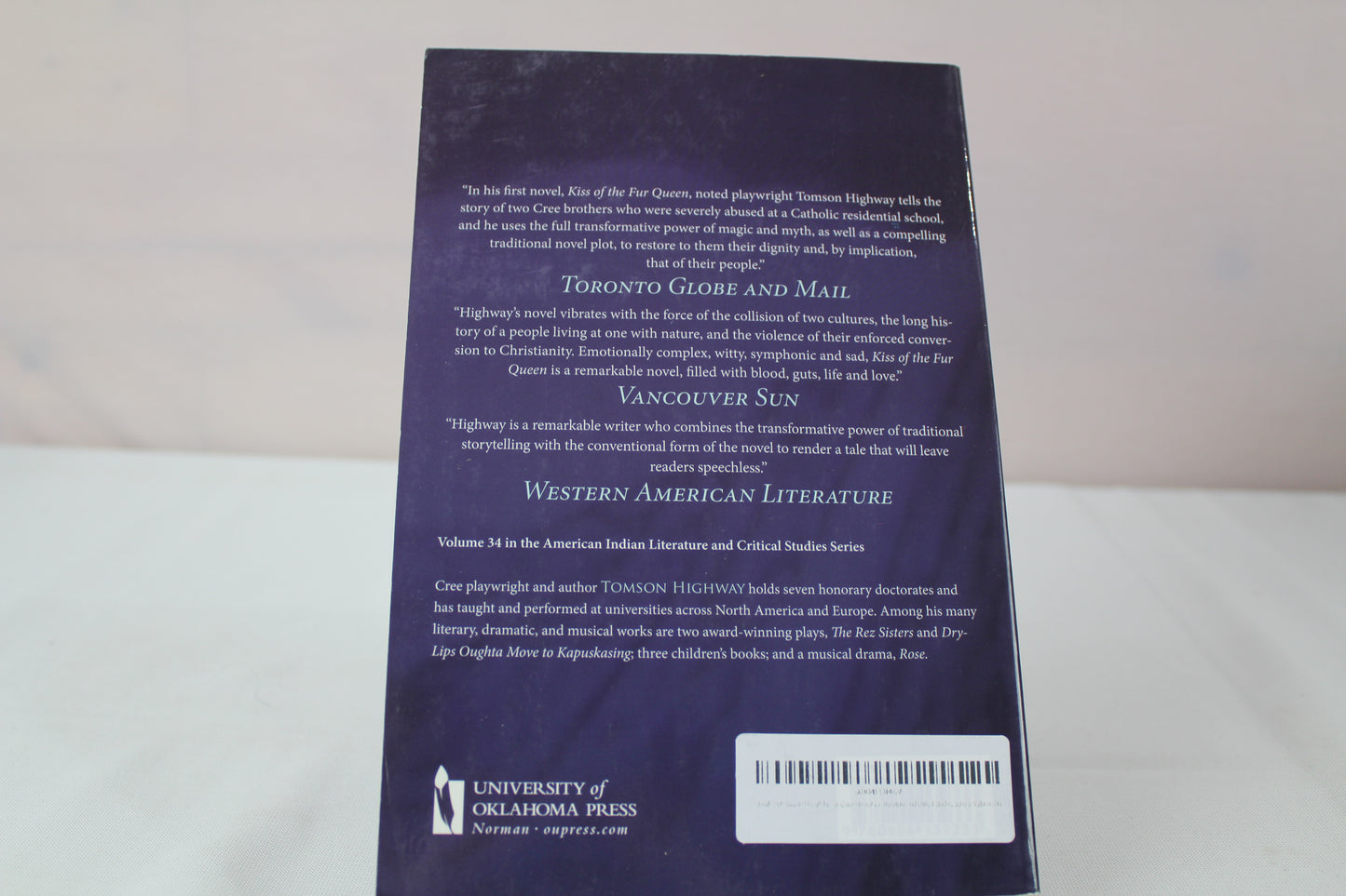 Kiss of the Fur Queen (American Indian Literature and Critical Studies Series) (Volume 34) by Highway