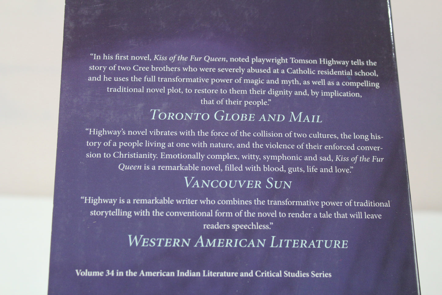Kiss of the Fur Queen (American Indian Literature and Critical Studies Series) (Volume 34) by Highway