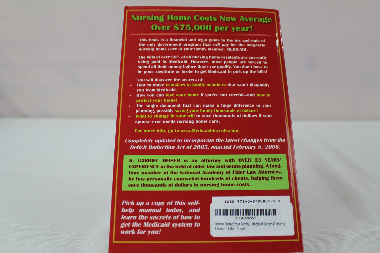 Medicaid Planning: From a to Z by K Gabriel Heiser