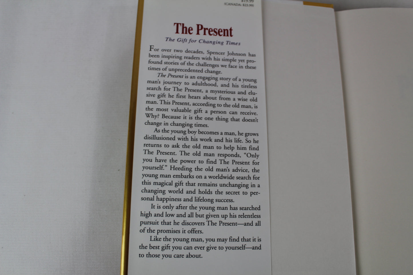 The Present: The Gift for Changing Times by Spencer Johnson M.D.
