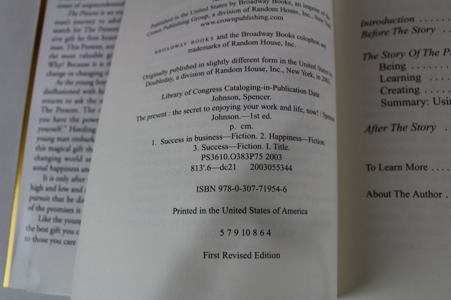 The Present: The Gift for Changing Times by Spencer Johnson M.D.