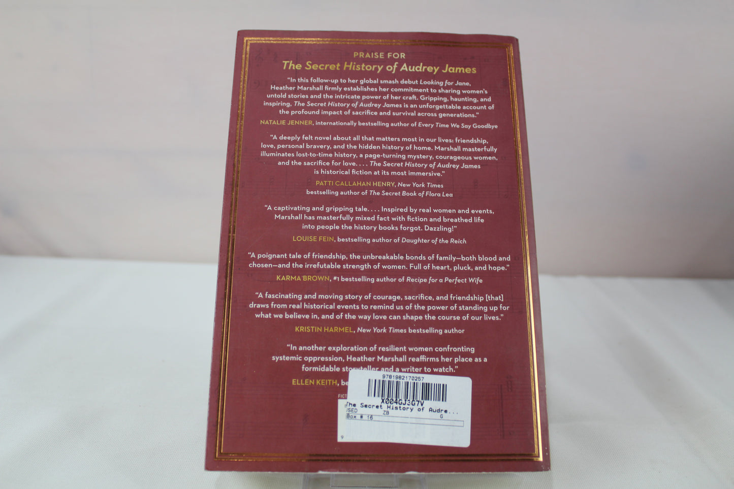 The Secret History of Audrey James by Heather Marshall