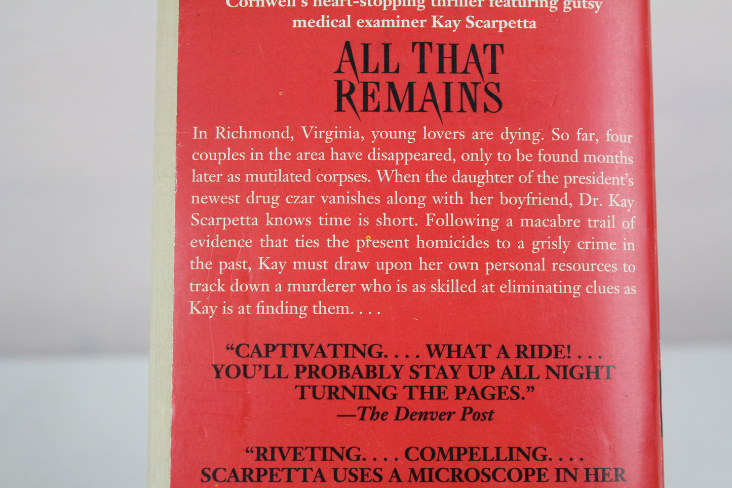 All That Remains (Kay Scarpetta Mysteries) by Patricia Cornwell