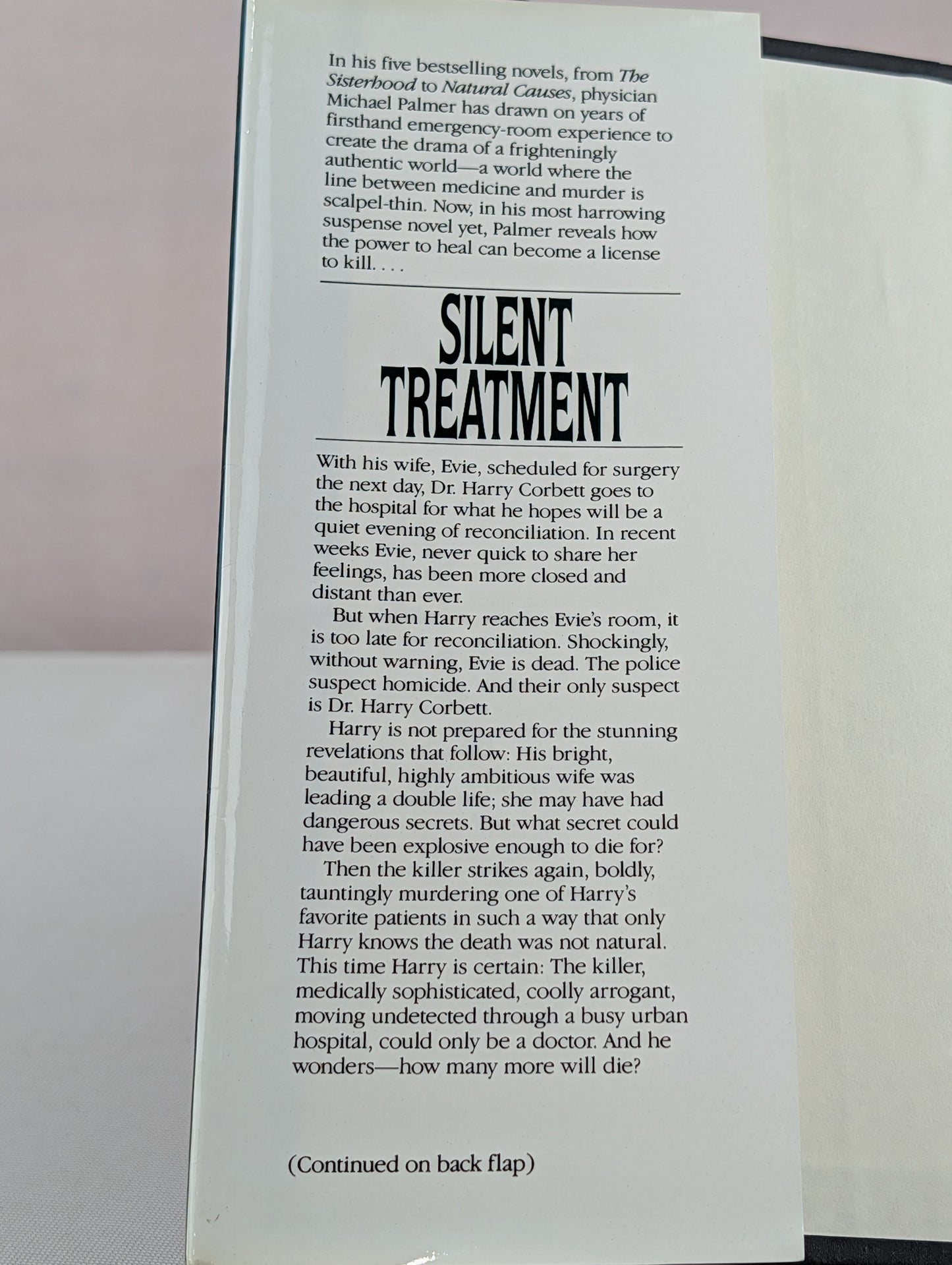 Silent Treatment by Michael Palmer