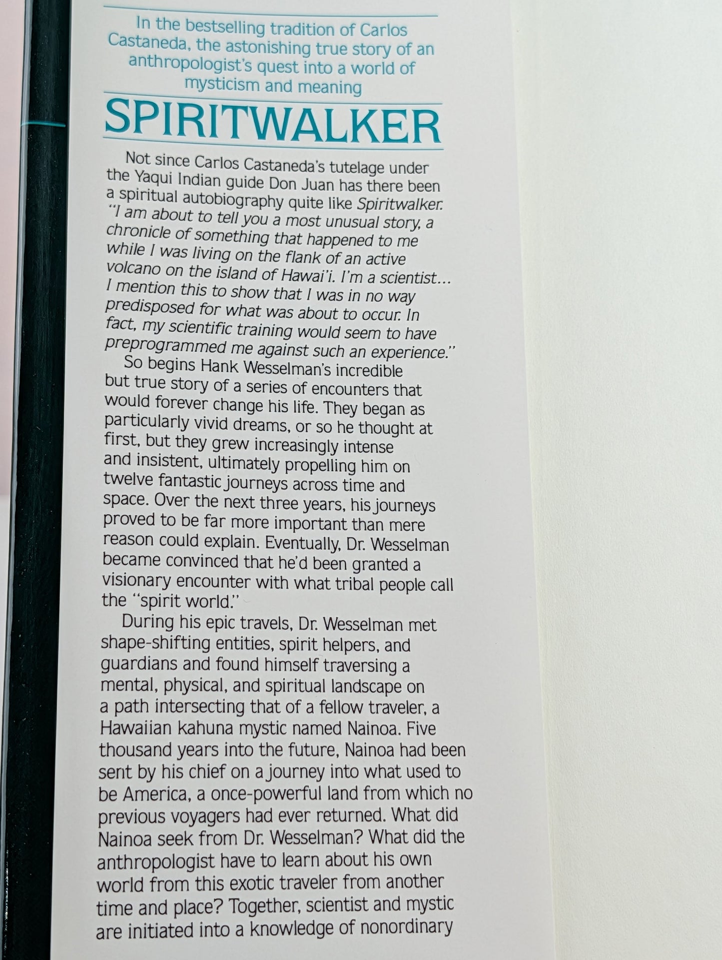 Spiritwalker: Messages from the Future by Hank Wesselman