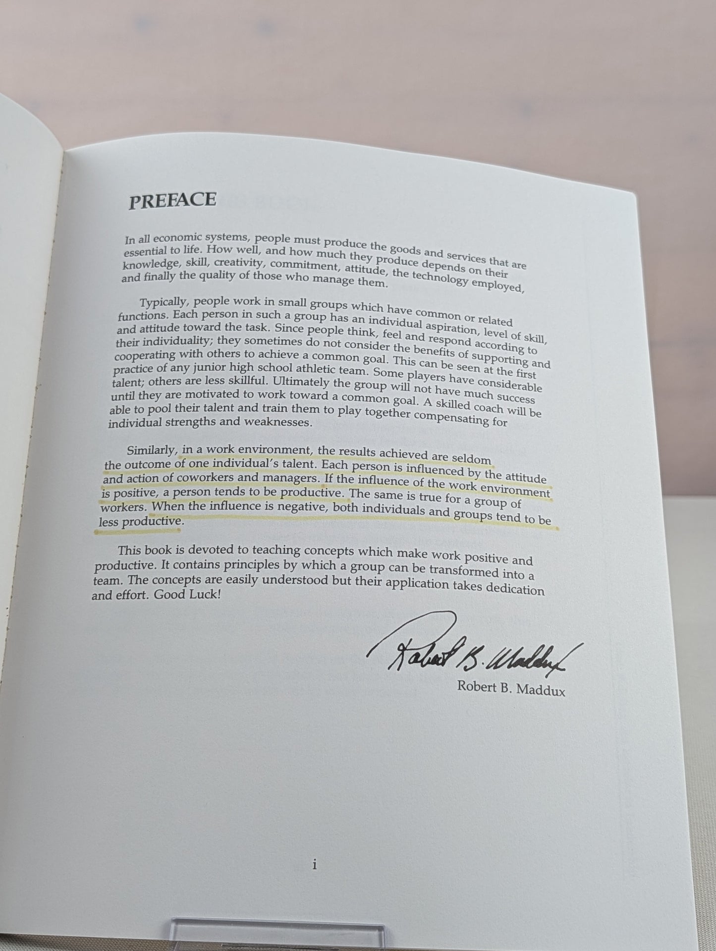 Team Building: An Exercise in Leadership by Robert B. Maddux, Michael G. Crisp