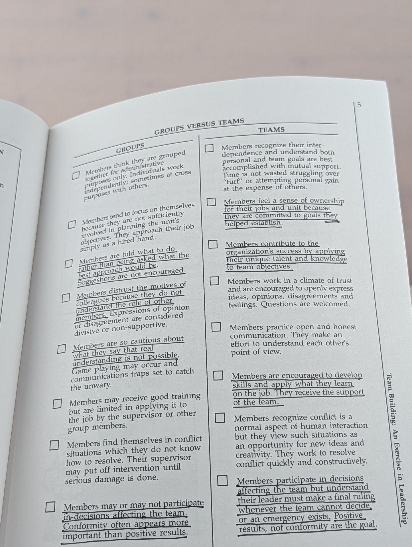 Team Building: An Exercise in Leadership by Robert B. Maddux, Michael G. Crisp