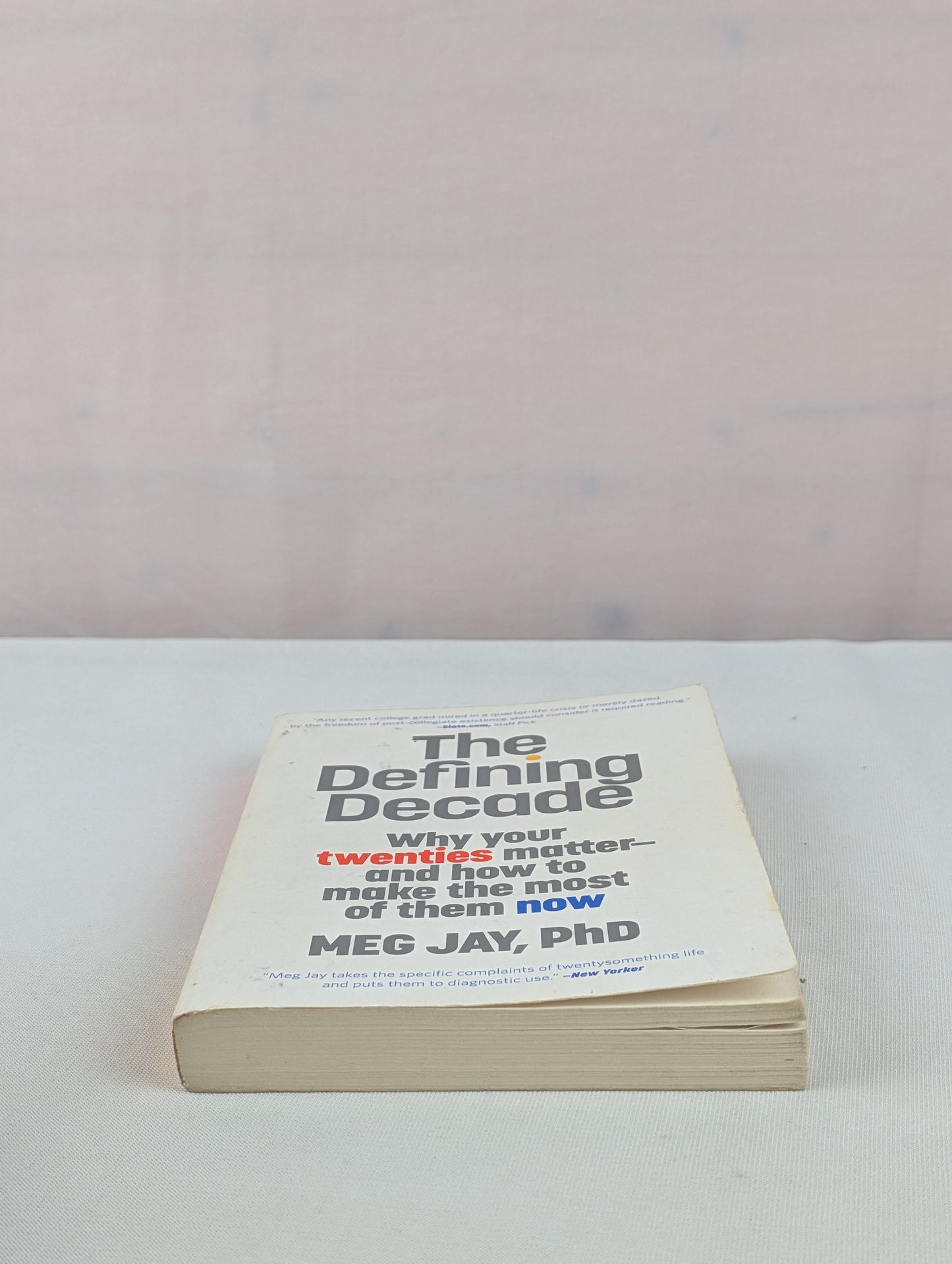 The Defining Decade: Why Your Twenties Matter--And How to Make the Most of Them Now by Meg Jay