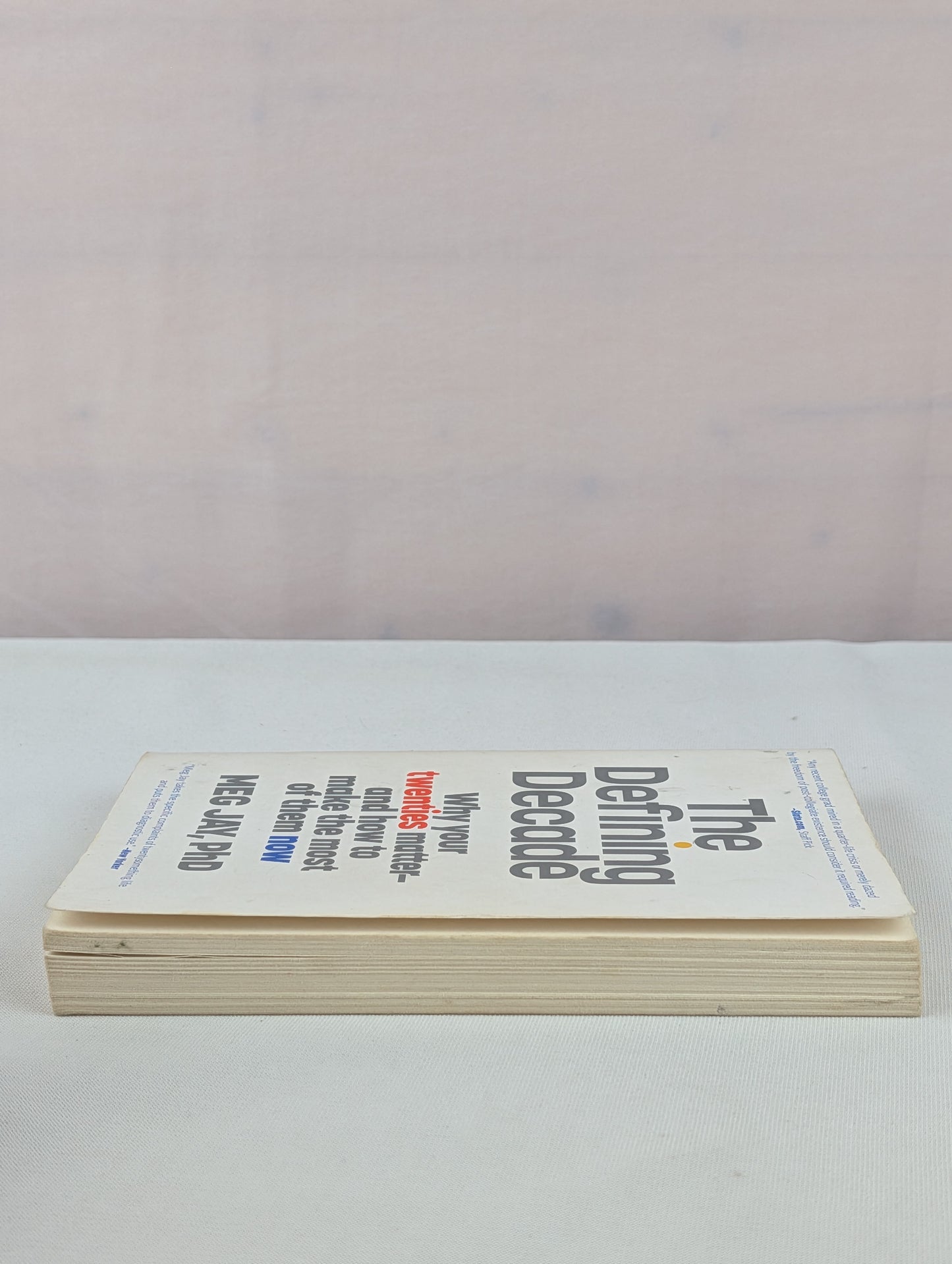 The Defining Decade: Why Your Twenties Matter--And How to Make the Most of Them Now by Meg Jay