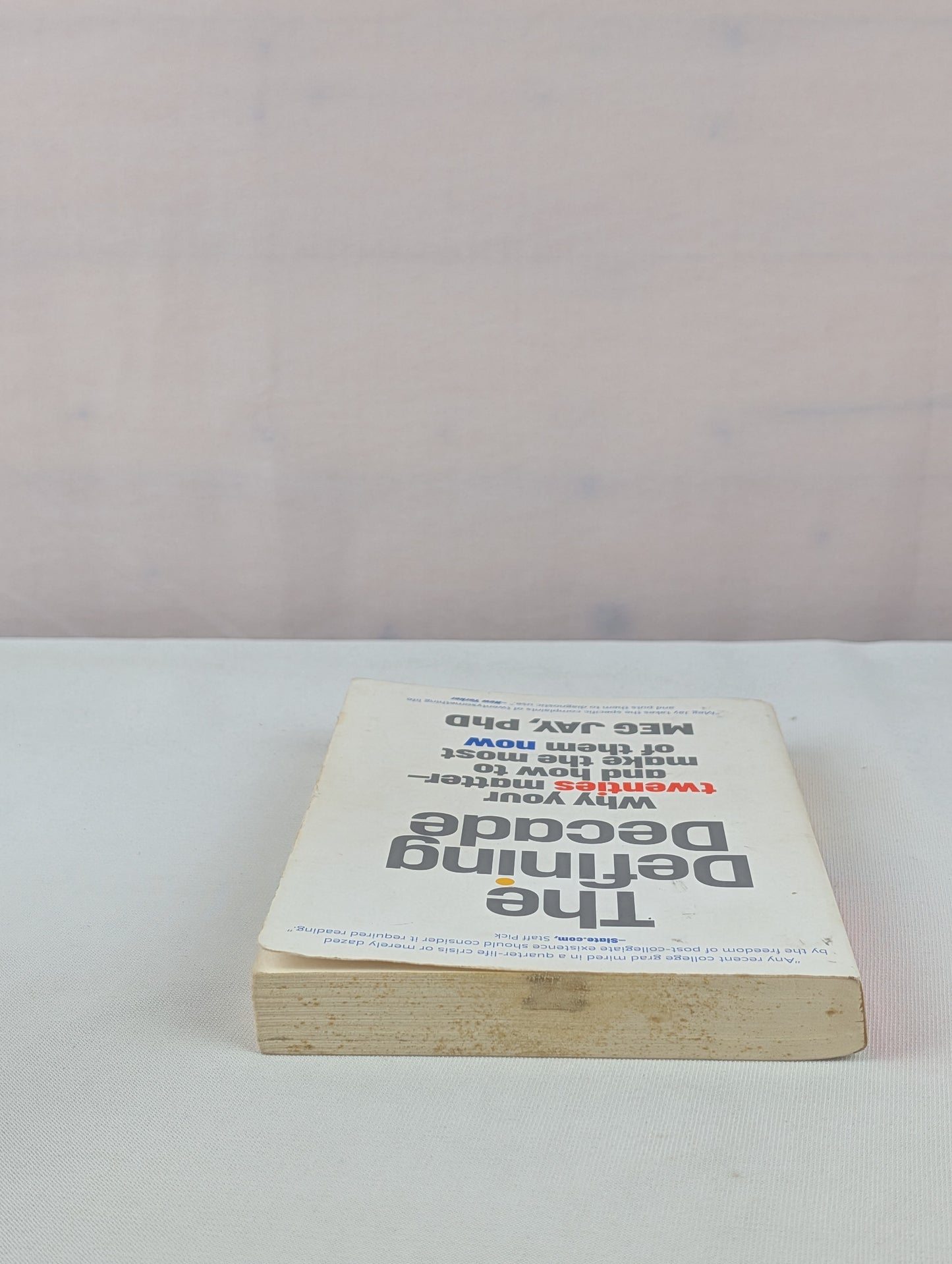 The Defining Decade: Why Your Twenties Matter--And How to Make the Most of Them Now by Meg Jay