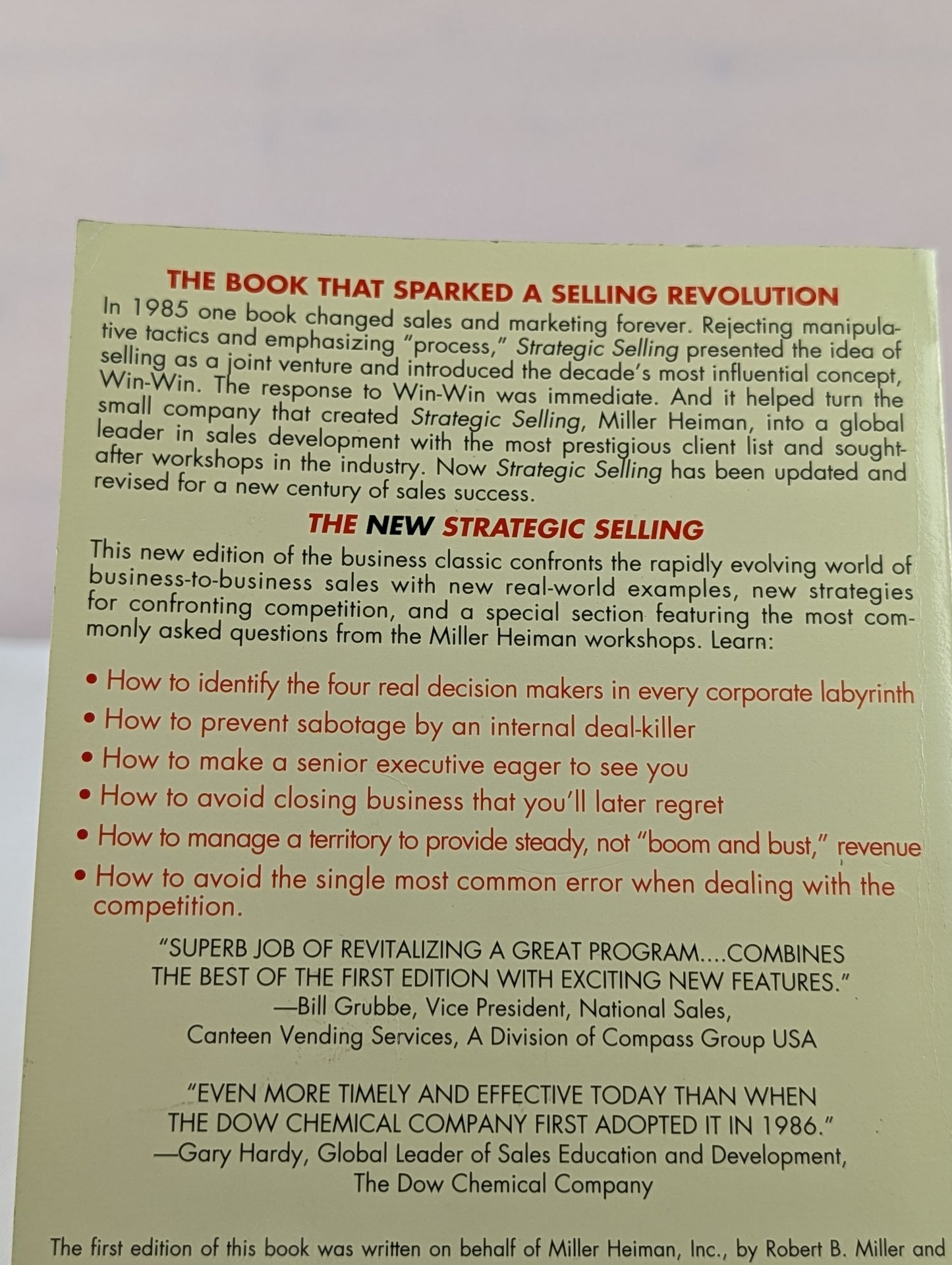 The New Strategic Selling: The Unique Sales System Proven Successful by the World's Best Companies by Stephen E. Heiman