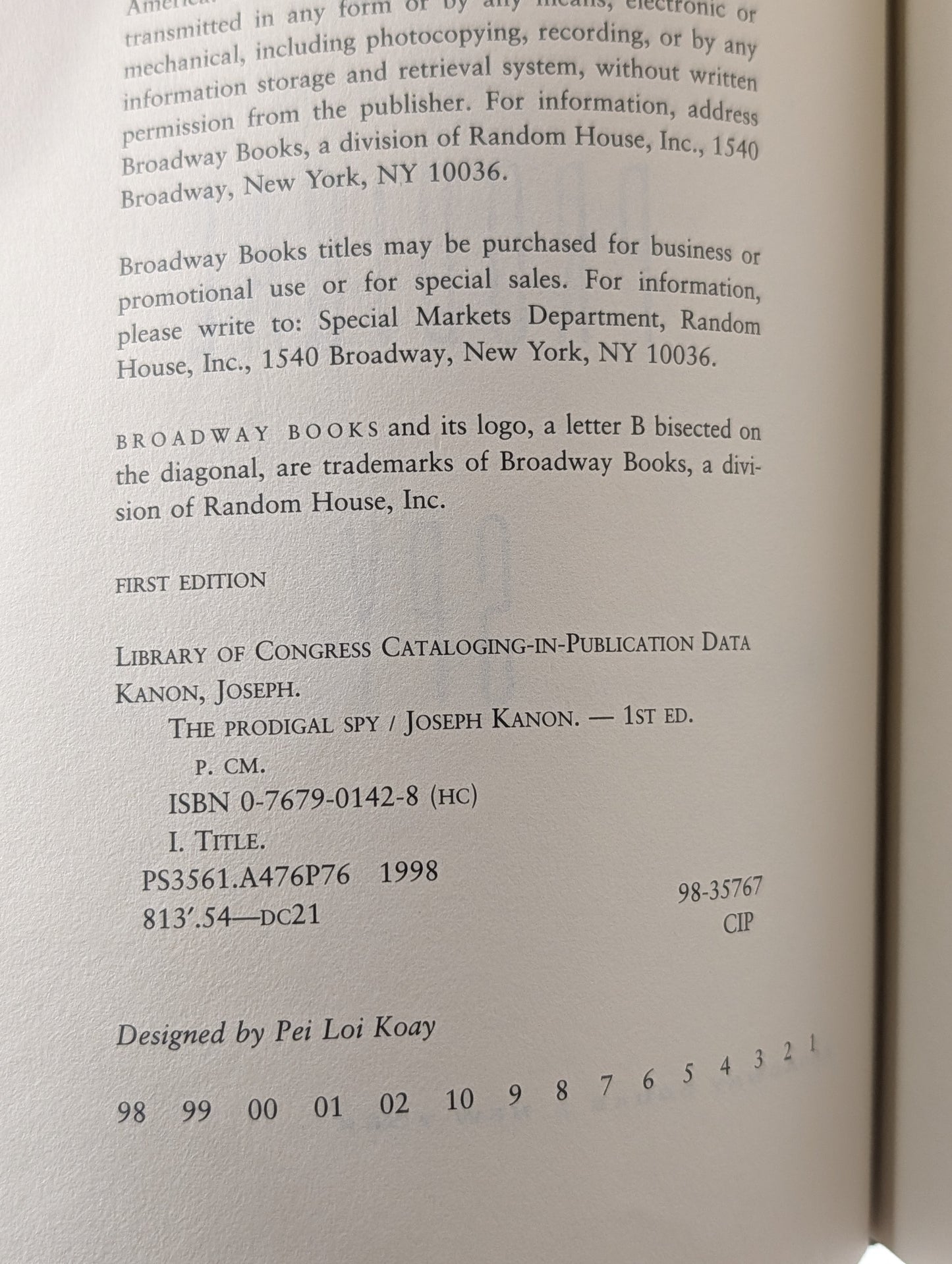 The Prodigal Spy by Joseph Kanon