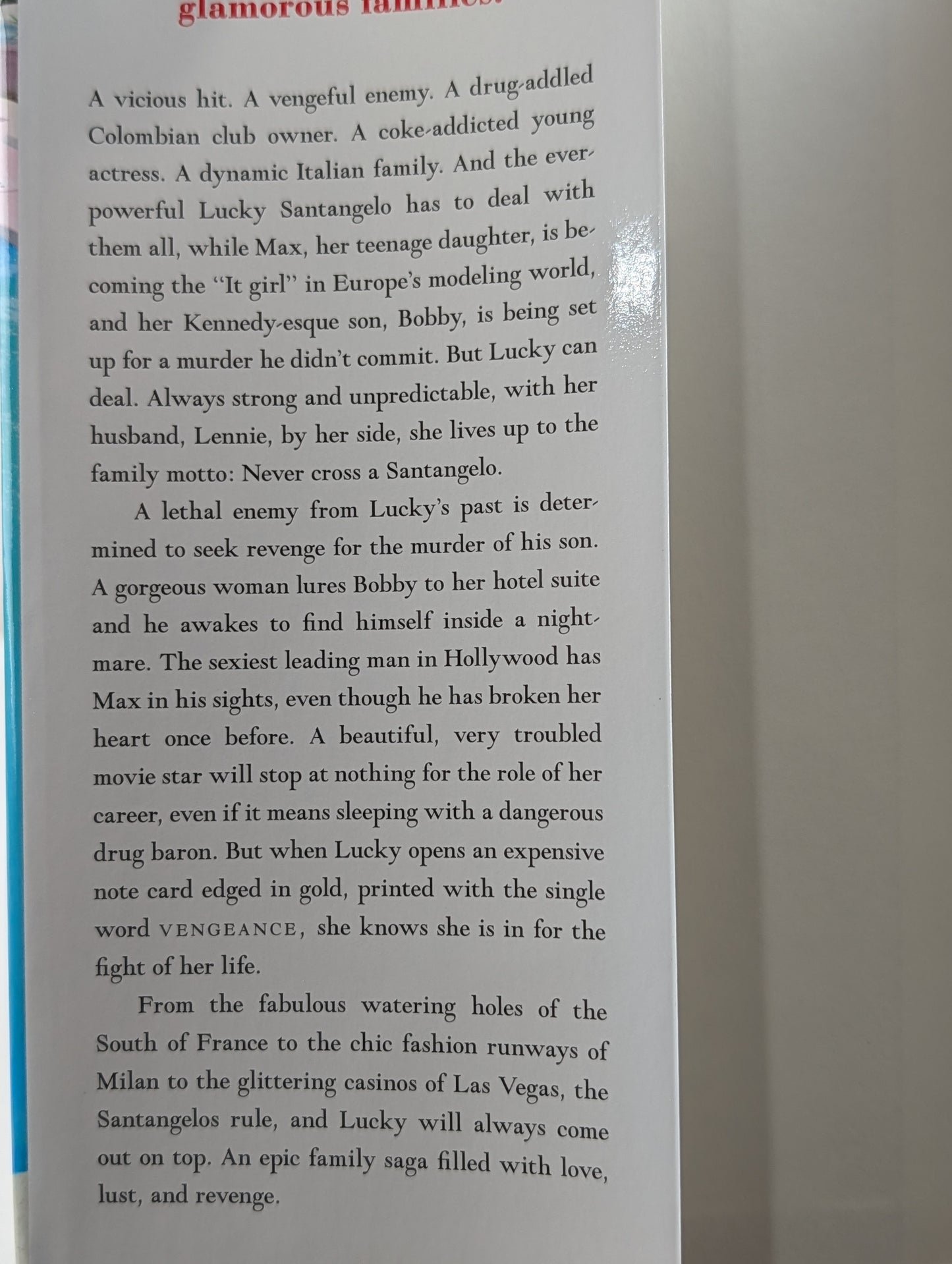 The Santangelos: A Novel (Lucky Santangelo) by Jackie Collins