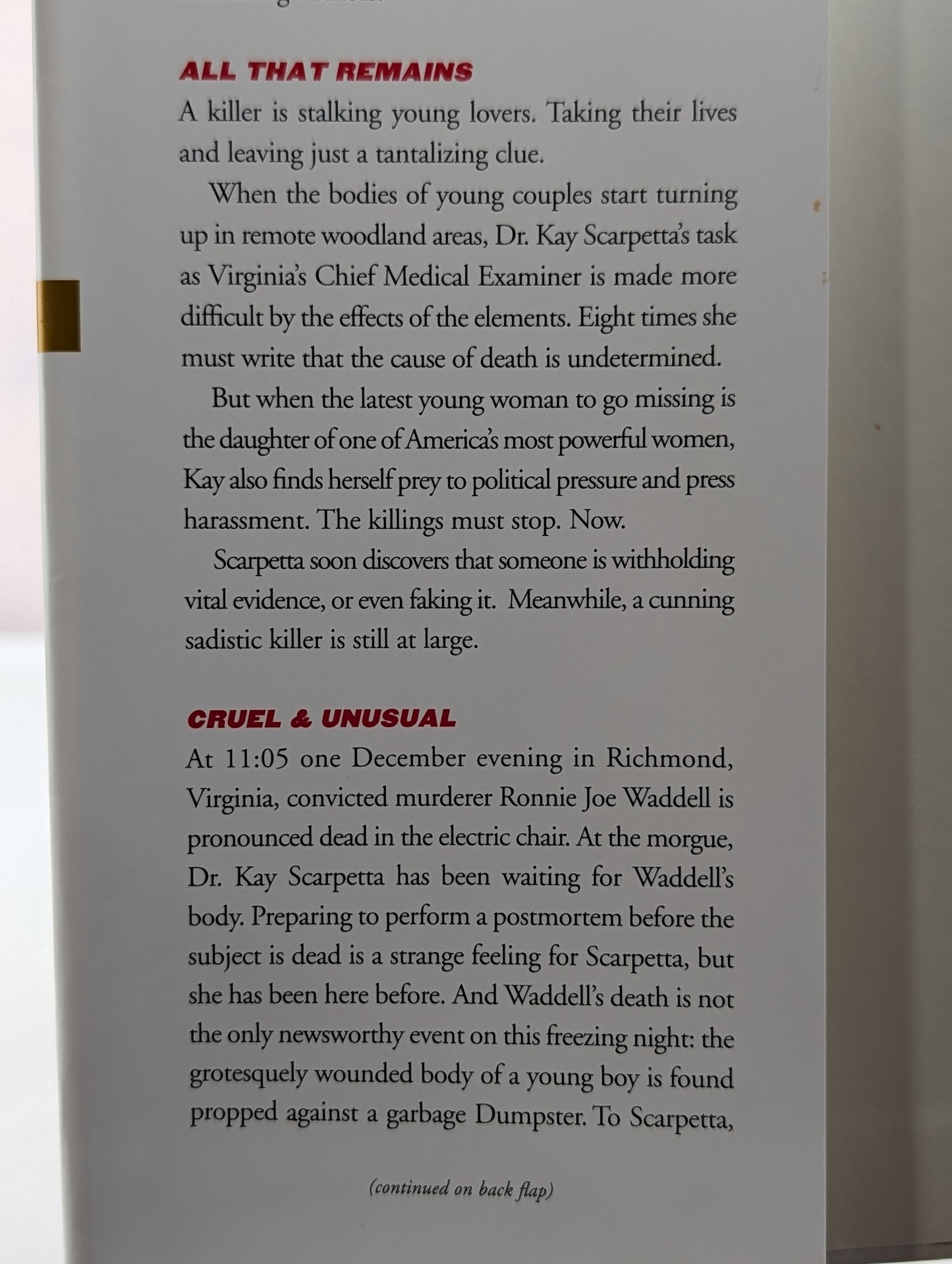 The Scarpetta Collection Volume II: All That Remains and Cruel & Unusual (Kay Scarpetta) by Patricia Cornwell