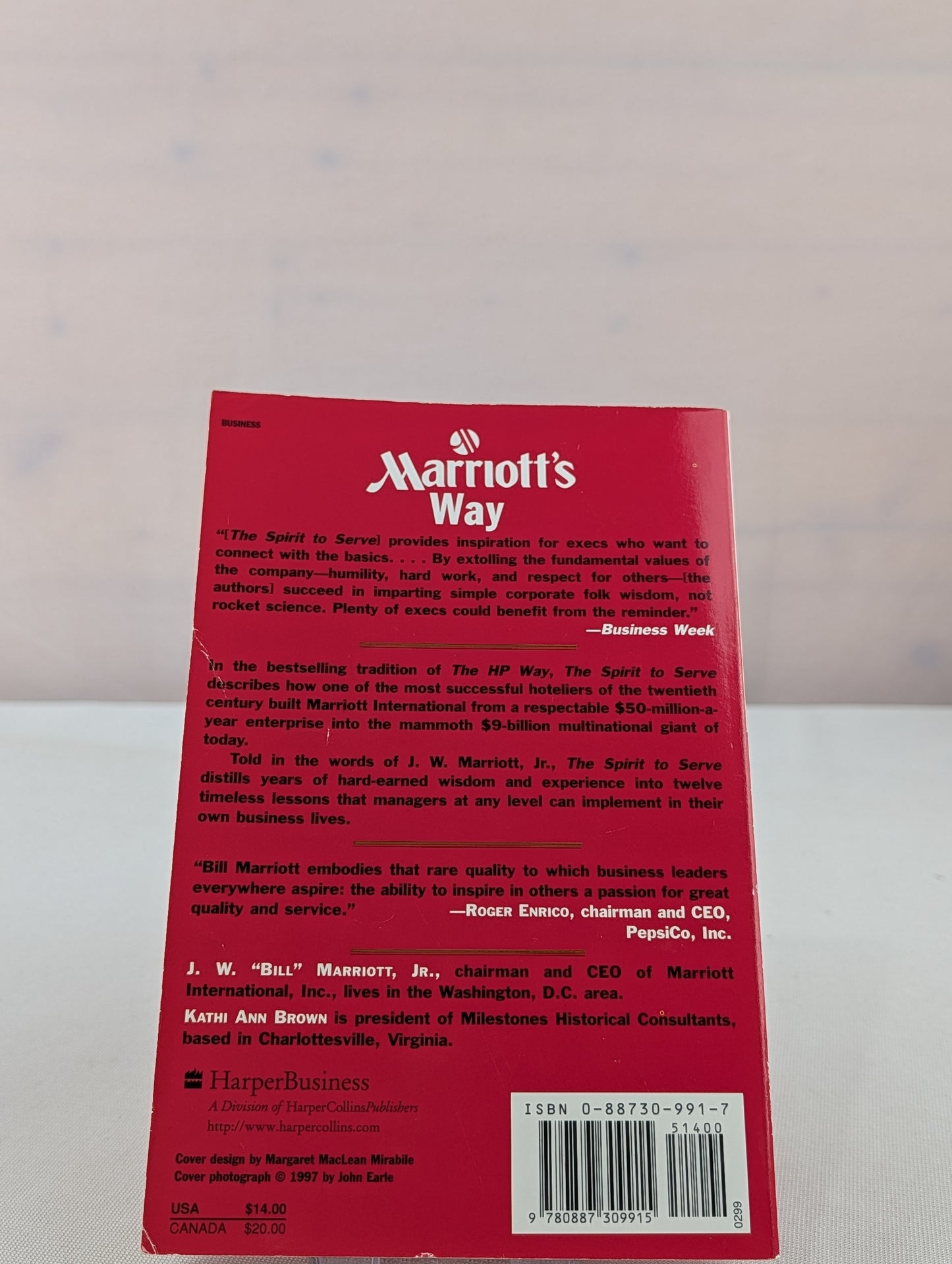 Spirit to Serve Marriots Way by J W Marriott
