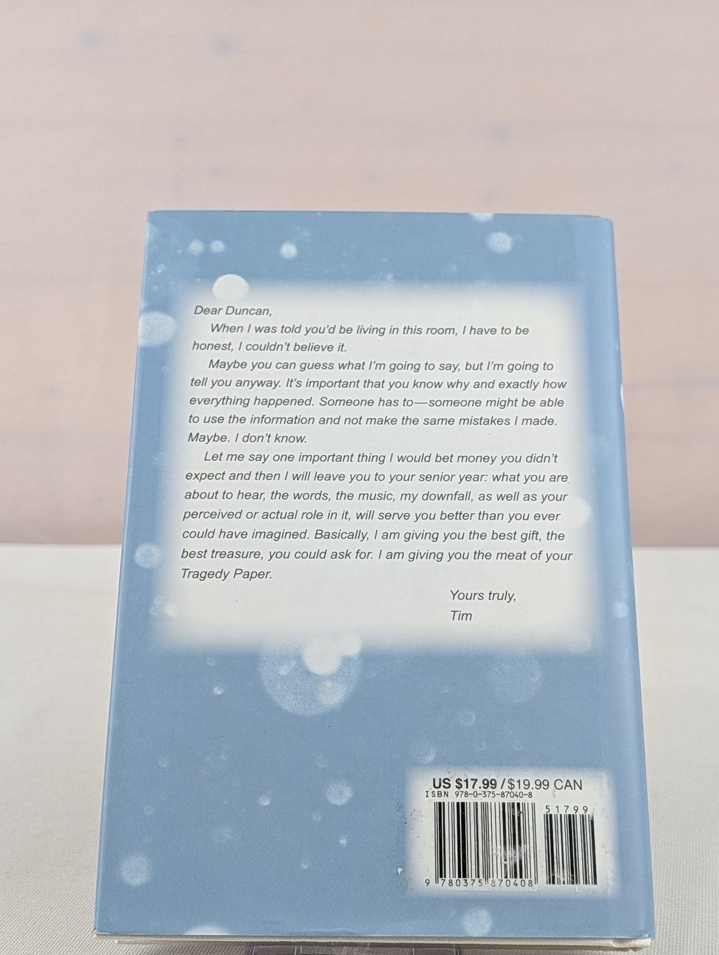 The Tragedy Paper by Elizabeth LaBan