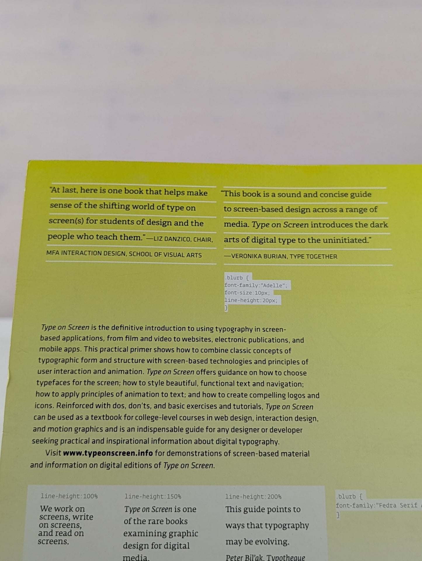 Type on Screen: New Typographic Systems (Design Briefs) by Ellen Lupton, Maryland Institute College of Art