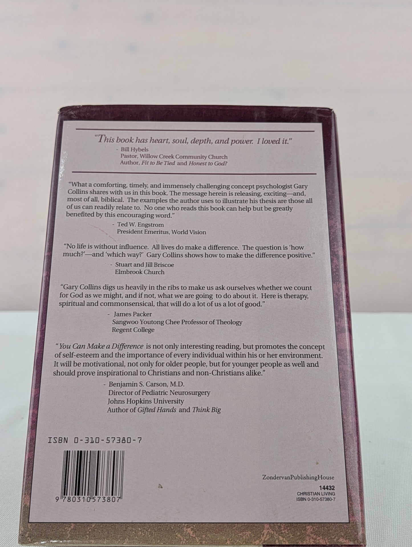 You Can Make a Difference: 14 Principles for Influencing Lives by Gary R. Collins