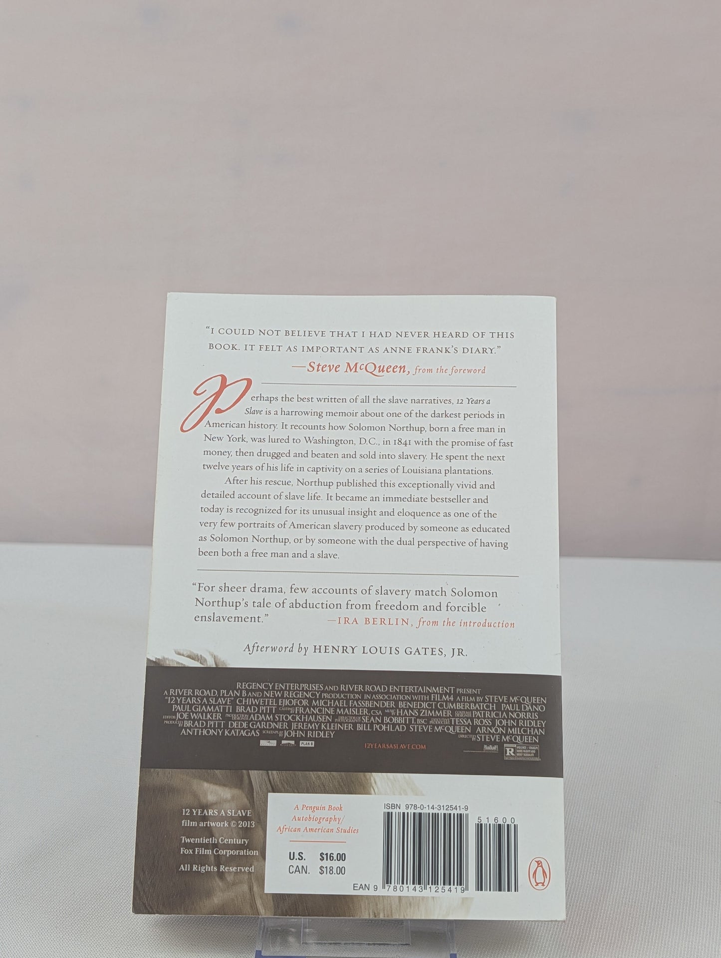 12 Years a Slave (Movie Tie-In) (Penguin Classics) by Solomon Northup, Henry Louis Gates, Ira Berlin, Steve McQueen