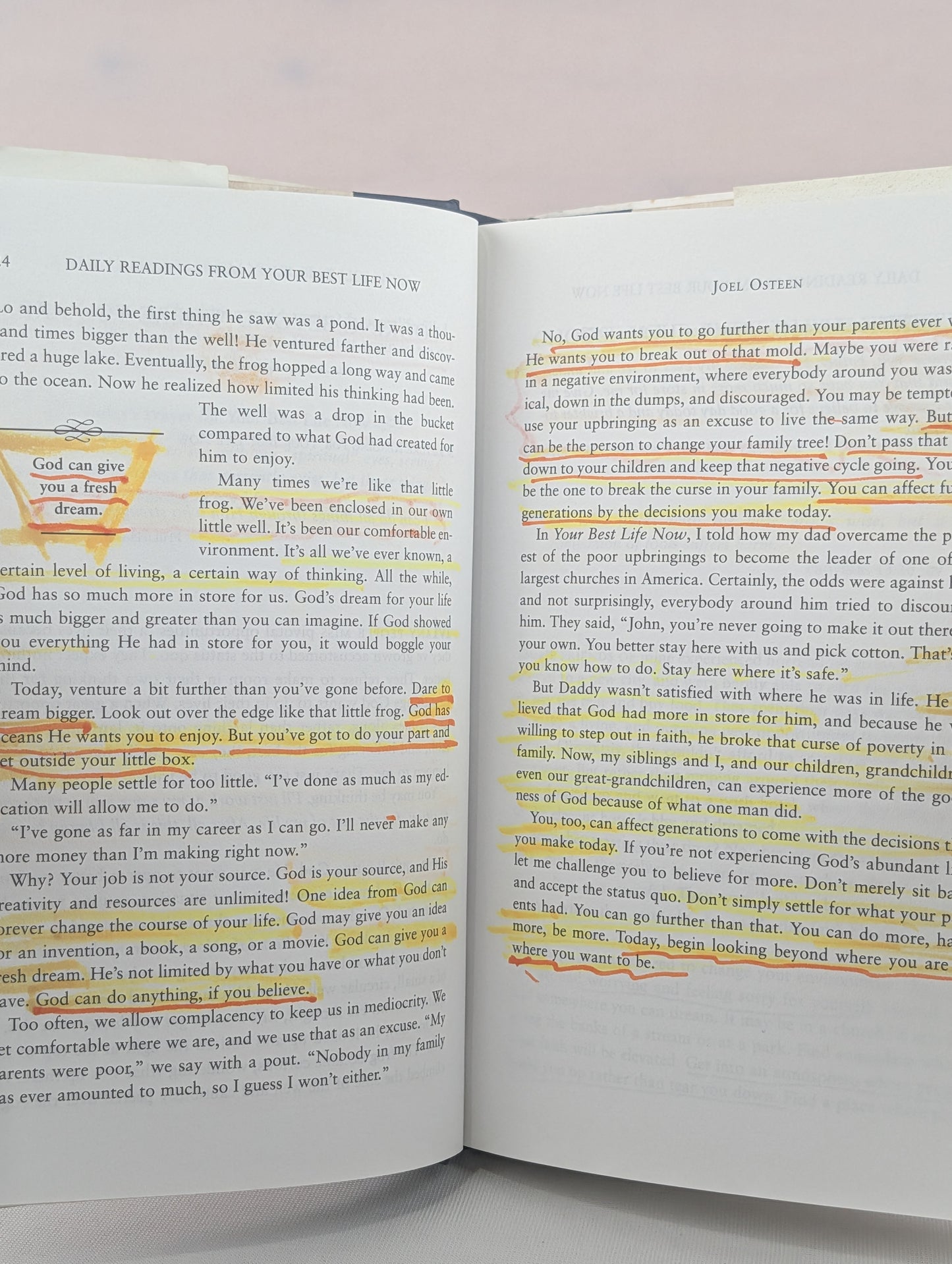 Daily Readings from Your Best Life Now: 90 Devotions for Living at Your Full Potential by Joel Osteen