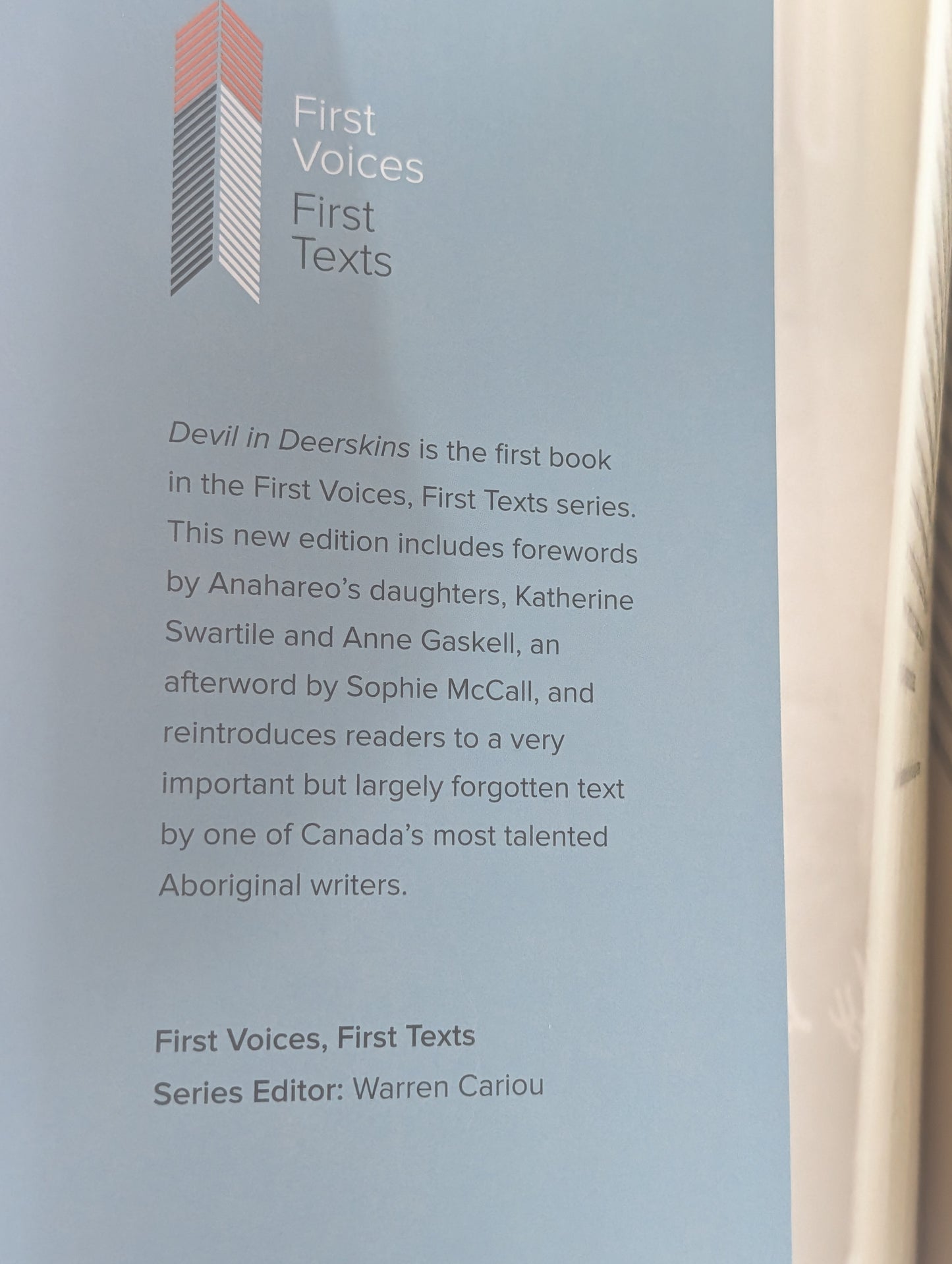 Devil in Deerskins: My Life with Grey Owl (First Voices, First Texts, 1) by Anahareo, Sophie McCall
