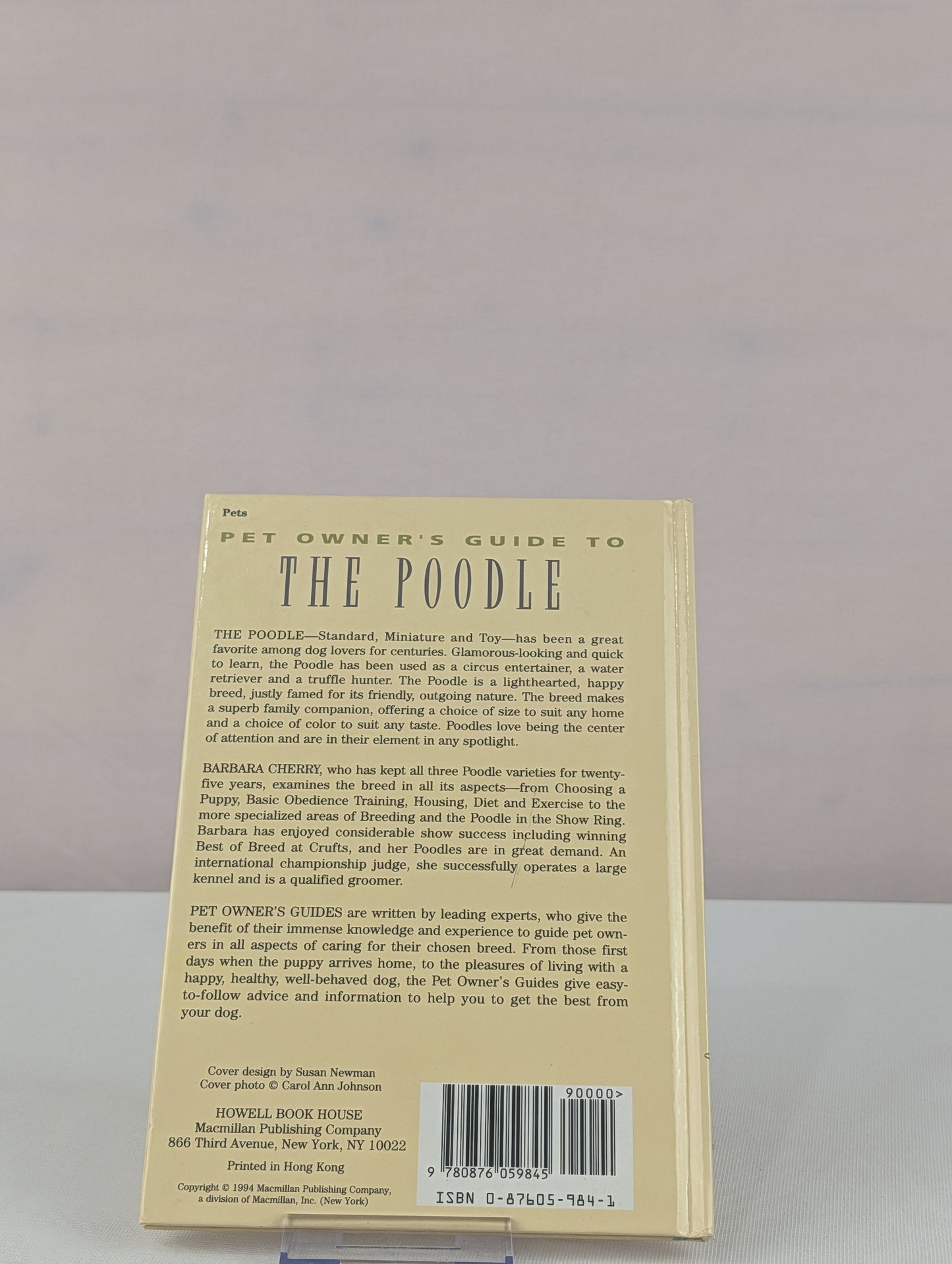 Pet Owner's Guide to the Poodle by Barbara Cherry