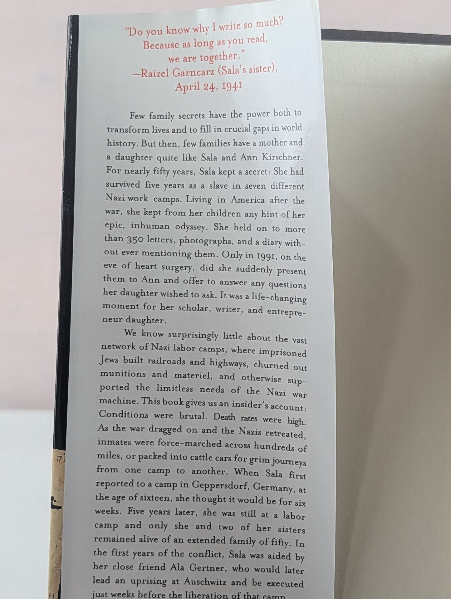 Sala's Gift: My Mother's Holocaust Story by Ann Kirschner