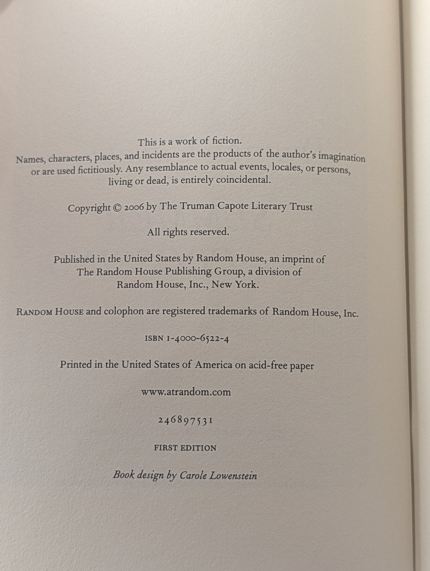 Summer Crossing: A Novel by Truman Capote, Alan U. Schwartz