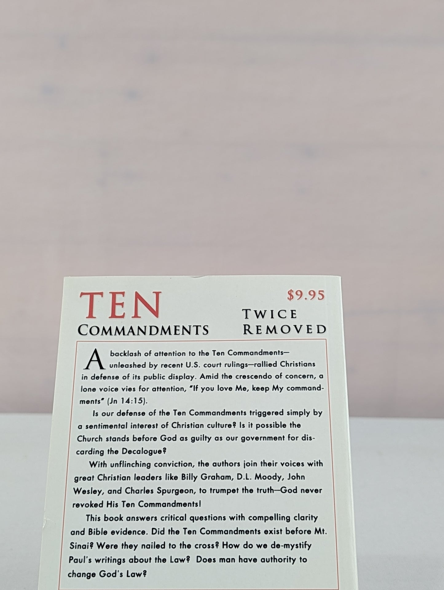 Ten Commandments Twice Removed by Danny Shelton, Shelley J. Quinn