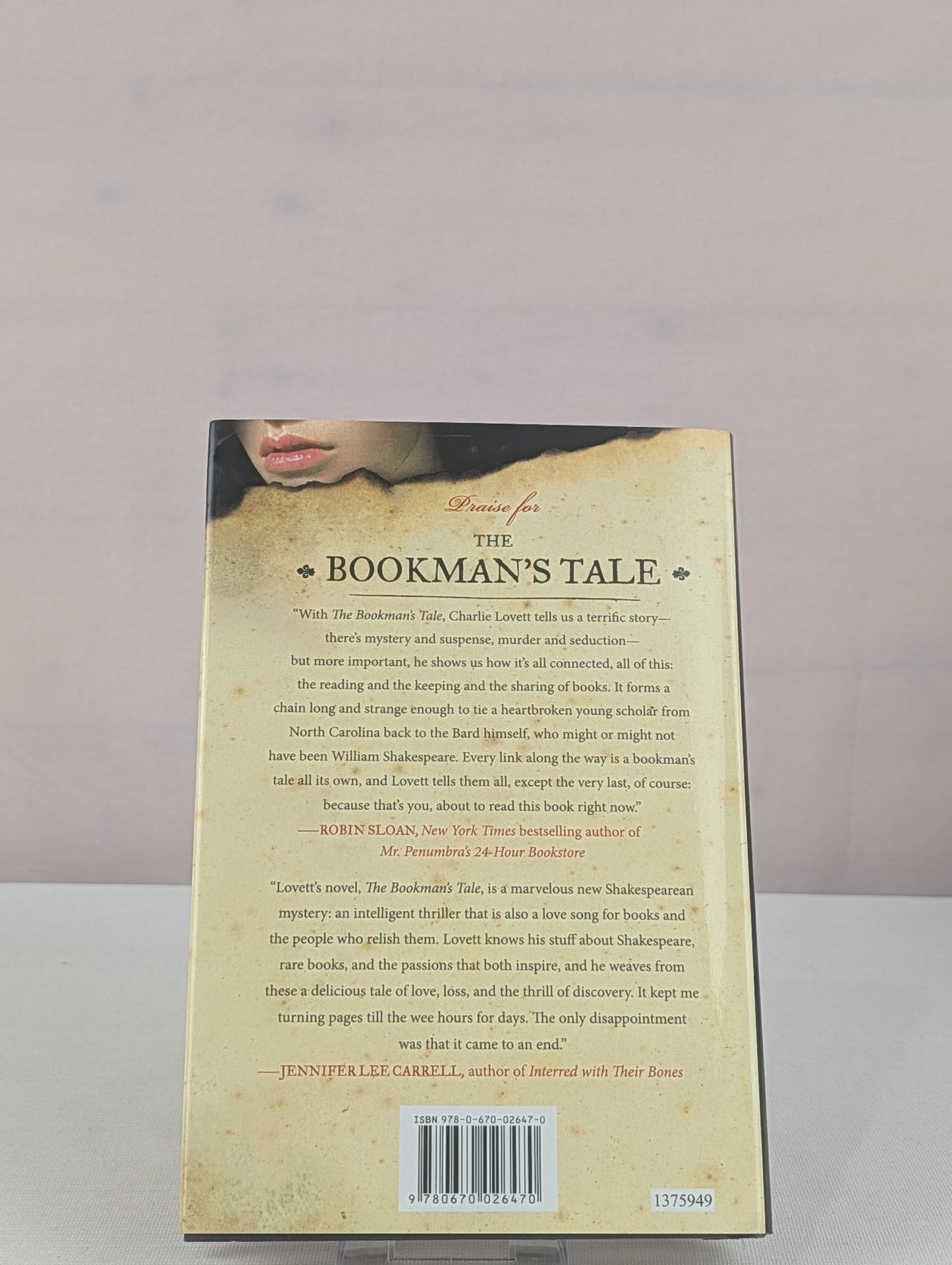 The Bookman's Tale by Charlie Lovett