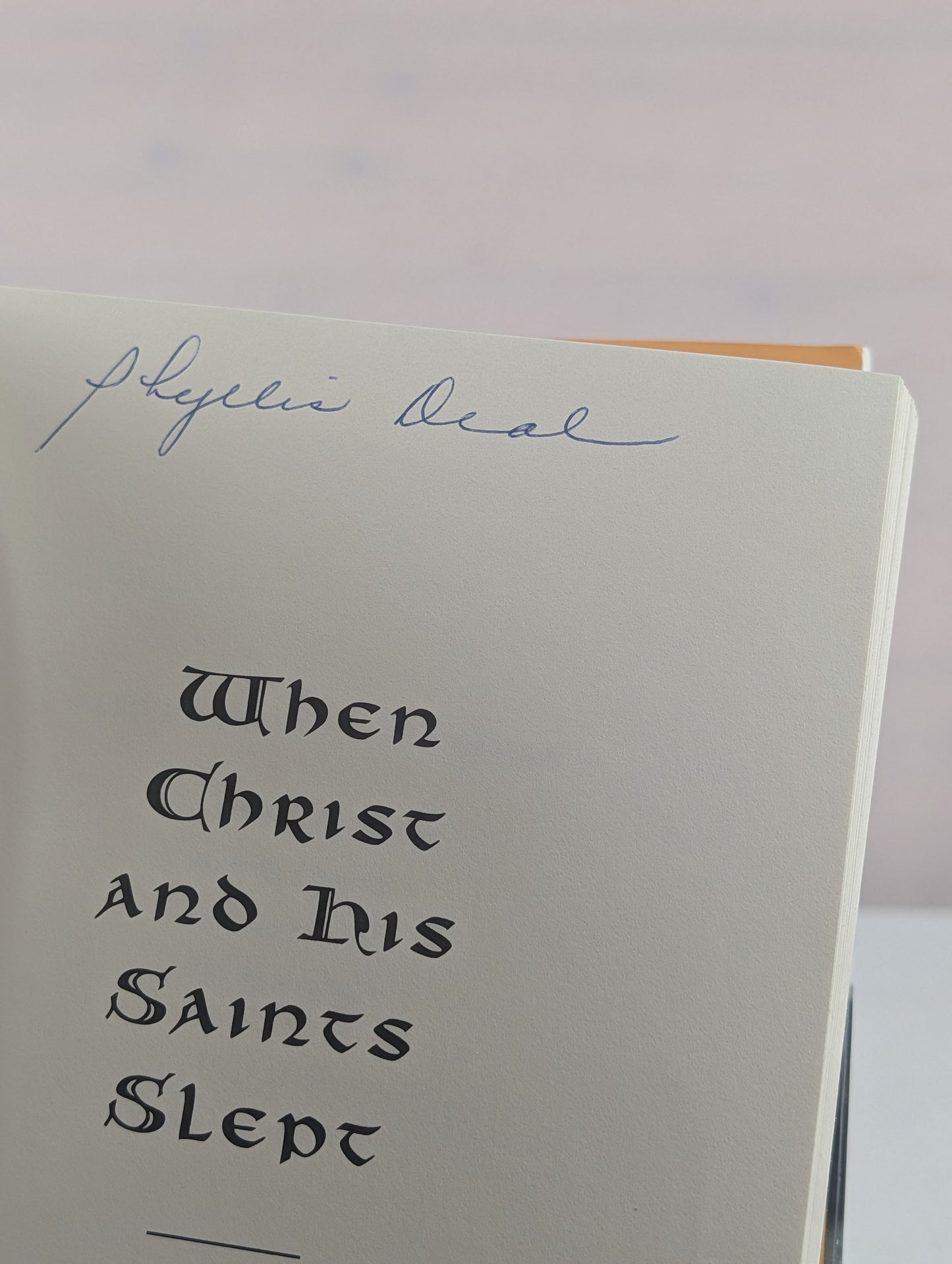 When Christ and His Saints Slept by Sharon Kay Penman