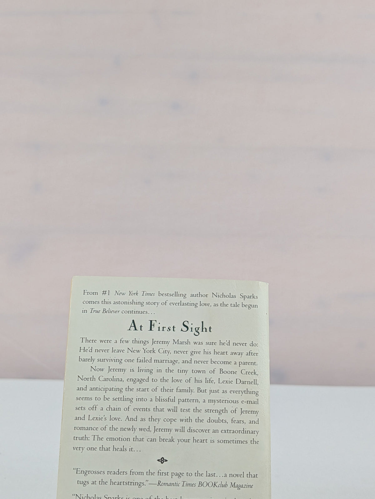 At First Sight by Nicholas Sparks