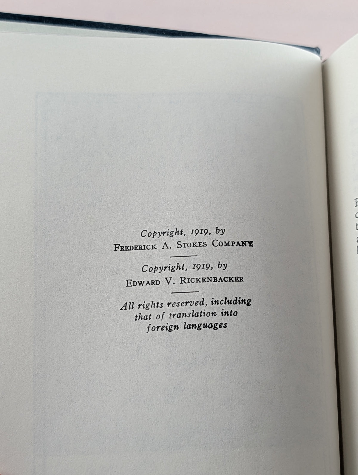 Fighting the Flying Circus by Edward V. Rickenbacker
