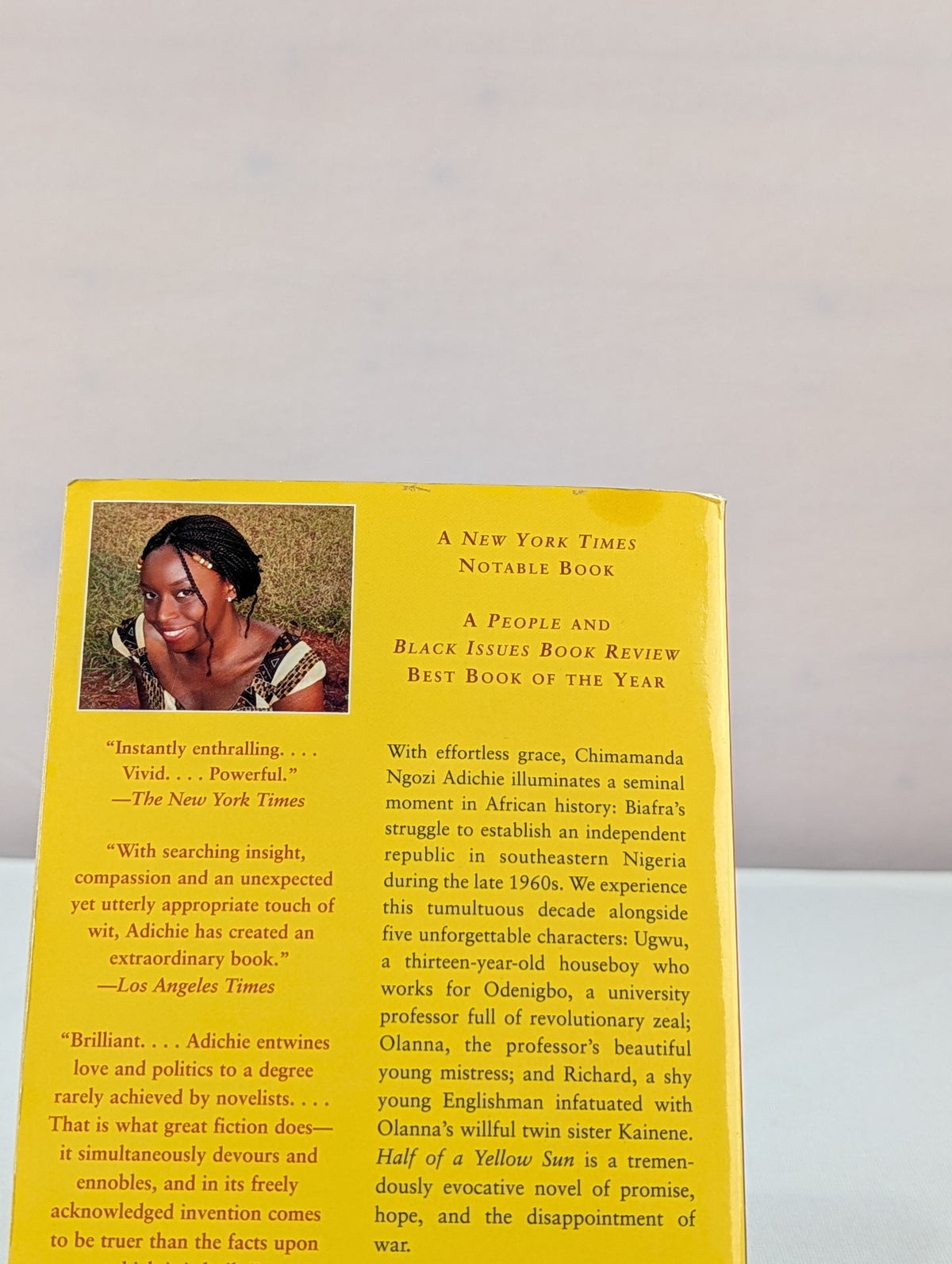 Half of a Yellow Sun by Chimamanda Ngozi Adichie