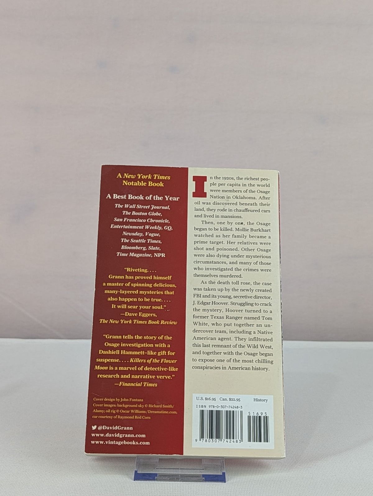 Killers of the Flower Moon: The Osage Murders and the Birth of the FBI by David Grann
