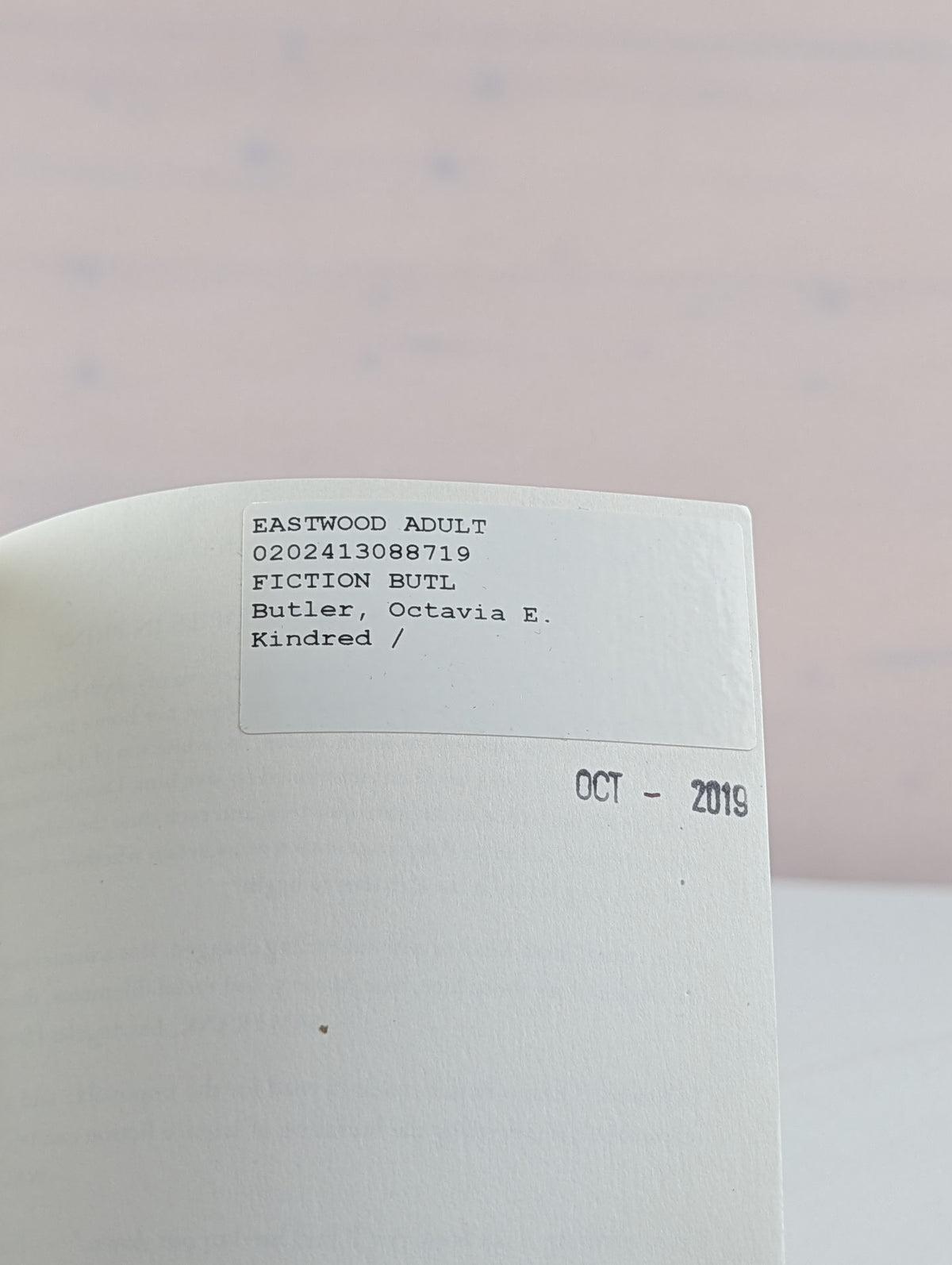 Kindred by Octavia E. Butler