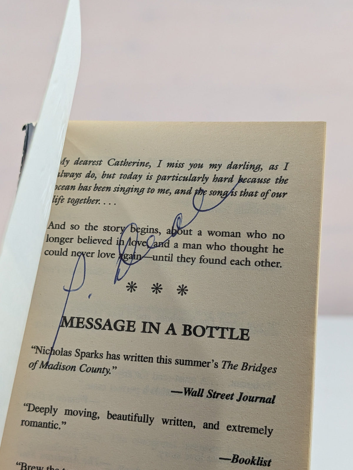 Message in a Bottle by Nicholas Sparks
