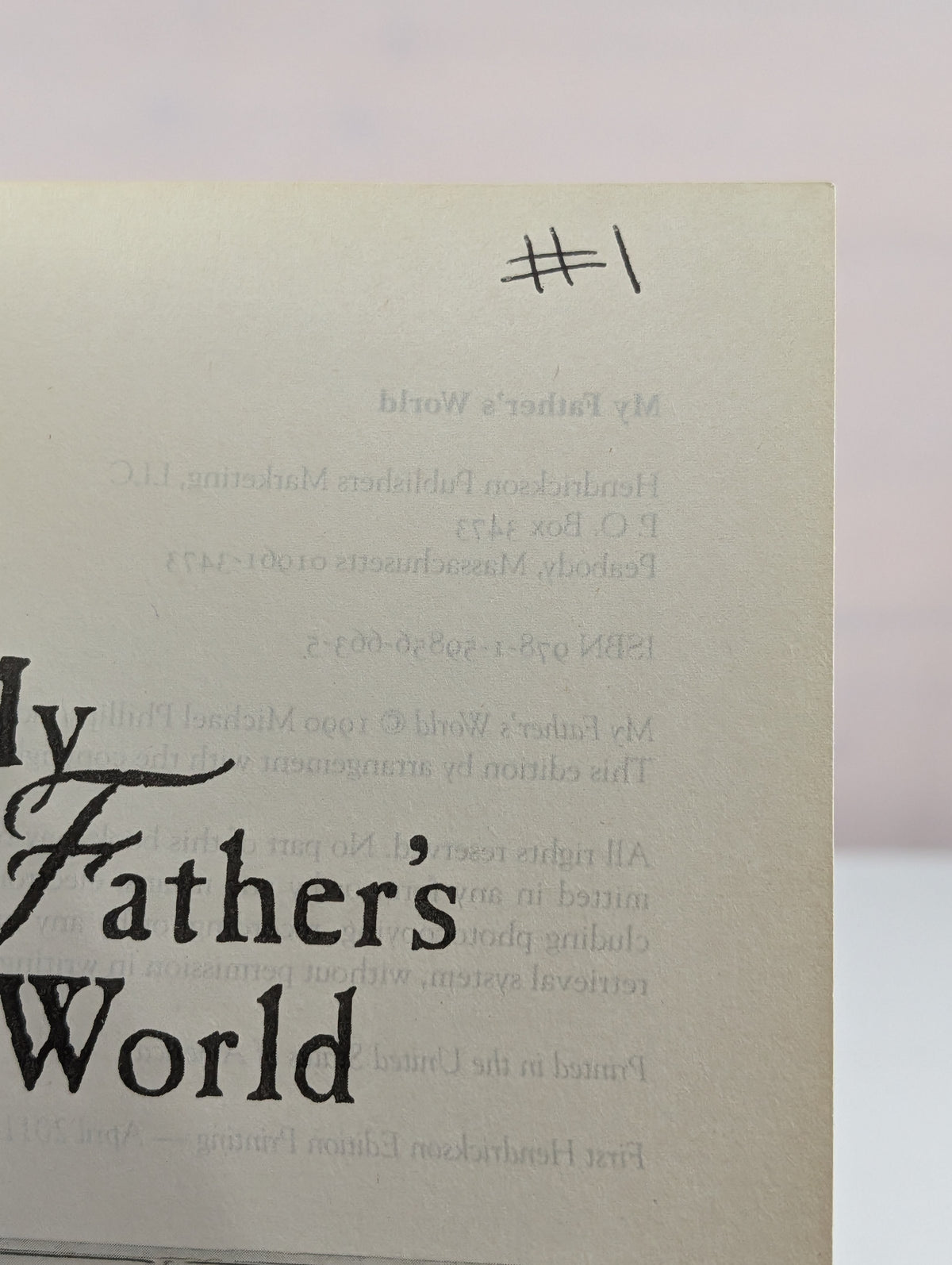 My Father's World (The Journals of Corrie Belle Hollister) by Michael Phillips, Judith Pella