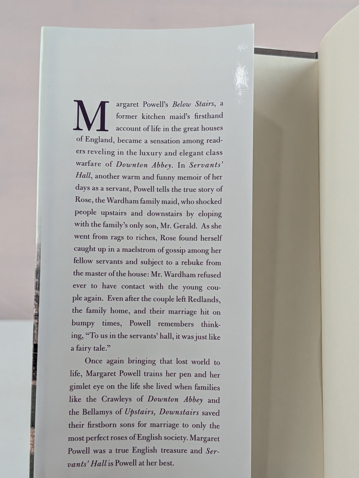 Servants' Hall: A Real Life Upstairs, Downstairs Romance (Below Stairs) by Margaret Powell