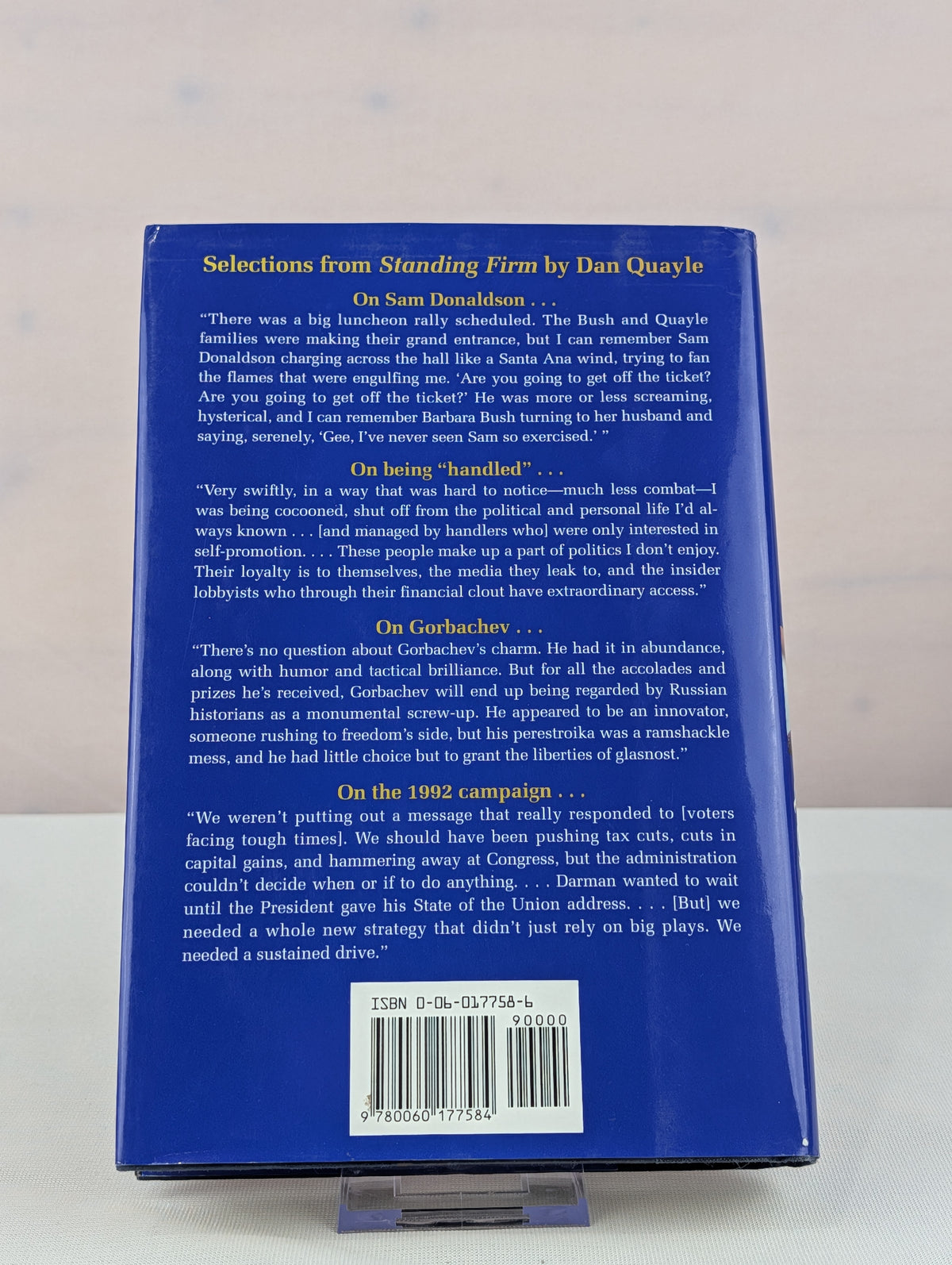 Standing Firm: Dan Quayle by Dan Quayle