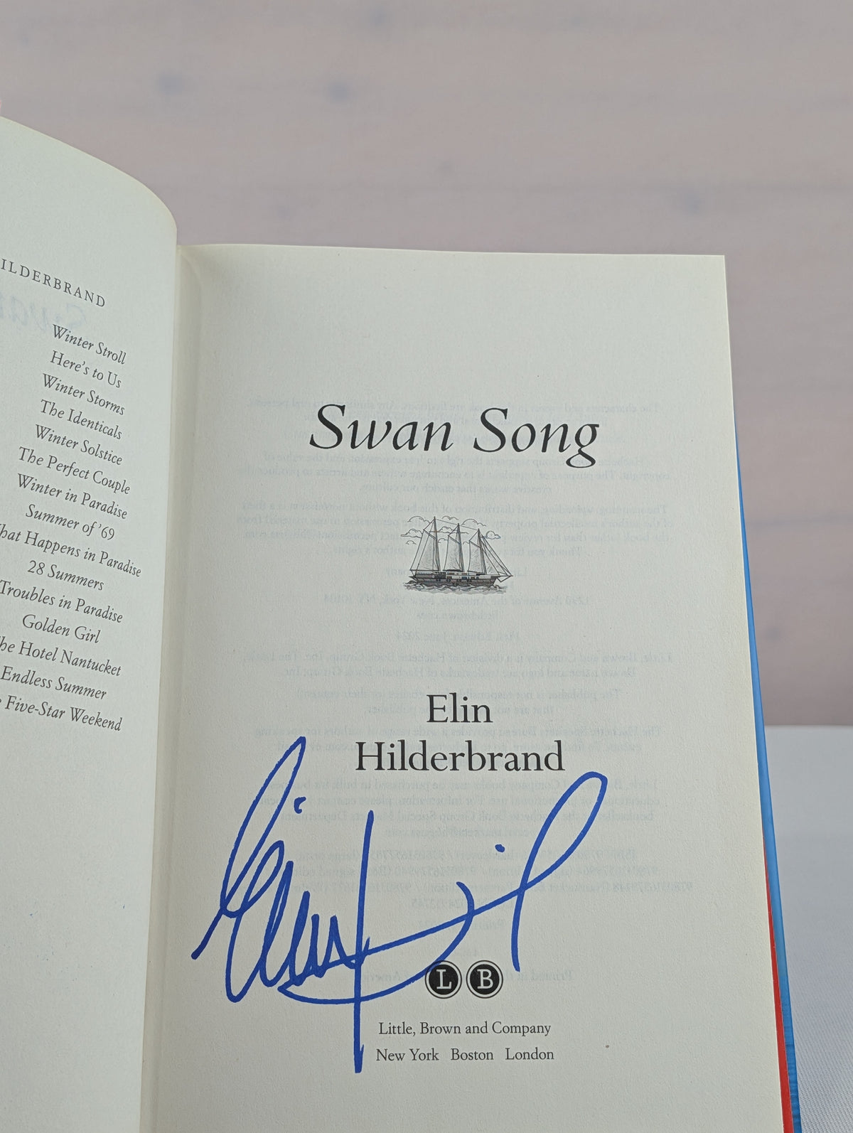 Swan Song by Elin Hilderbrand