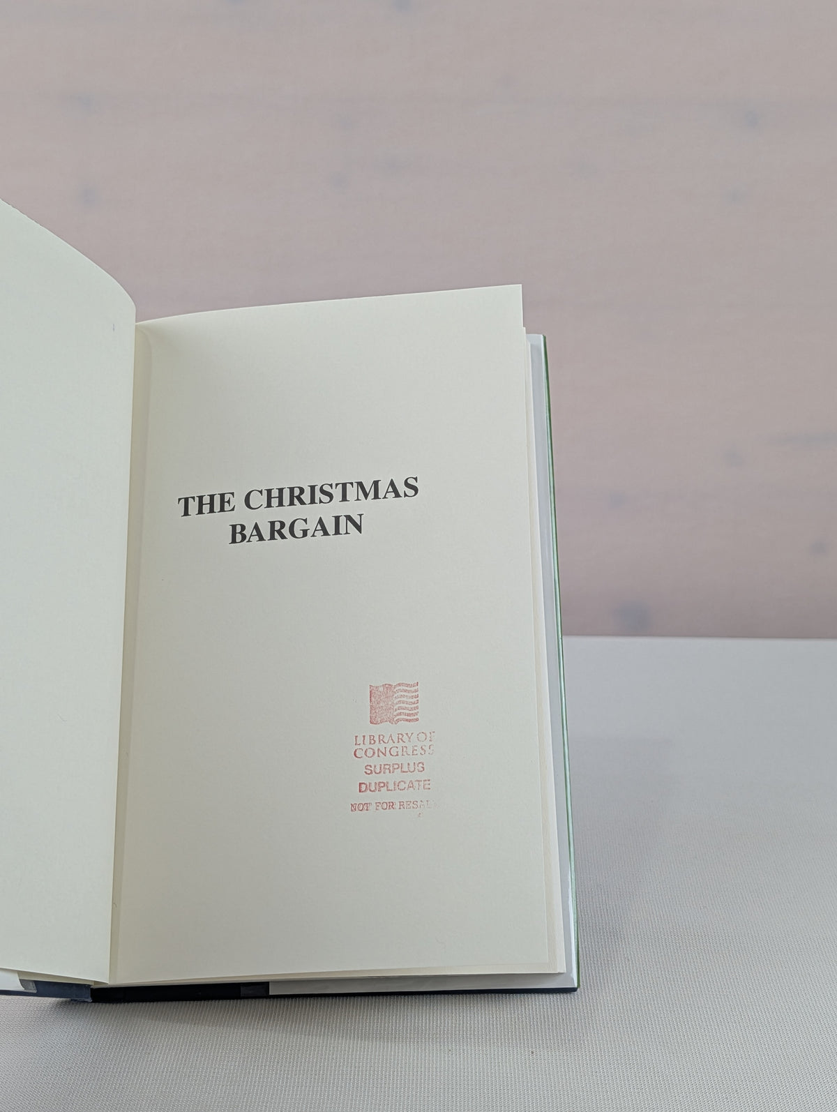 The Christmas Bargain by Sarita Leone