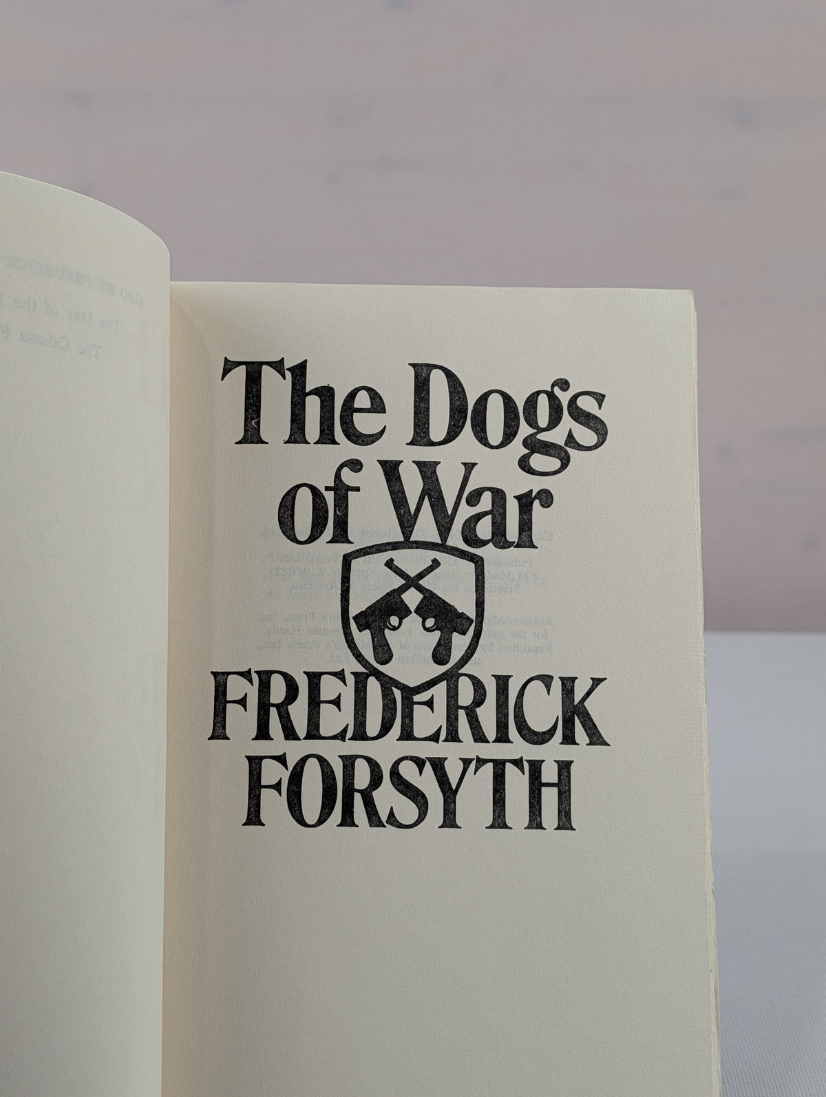 The Dogs of War by Frederick Forsyth