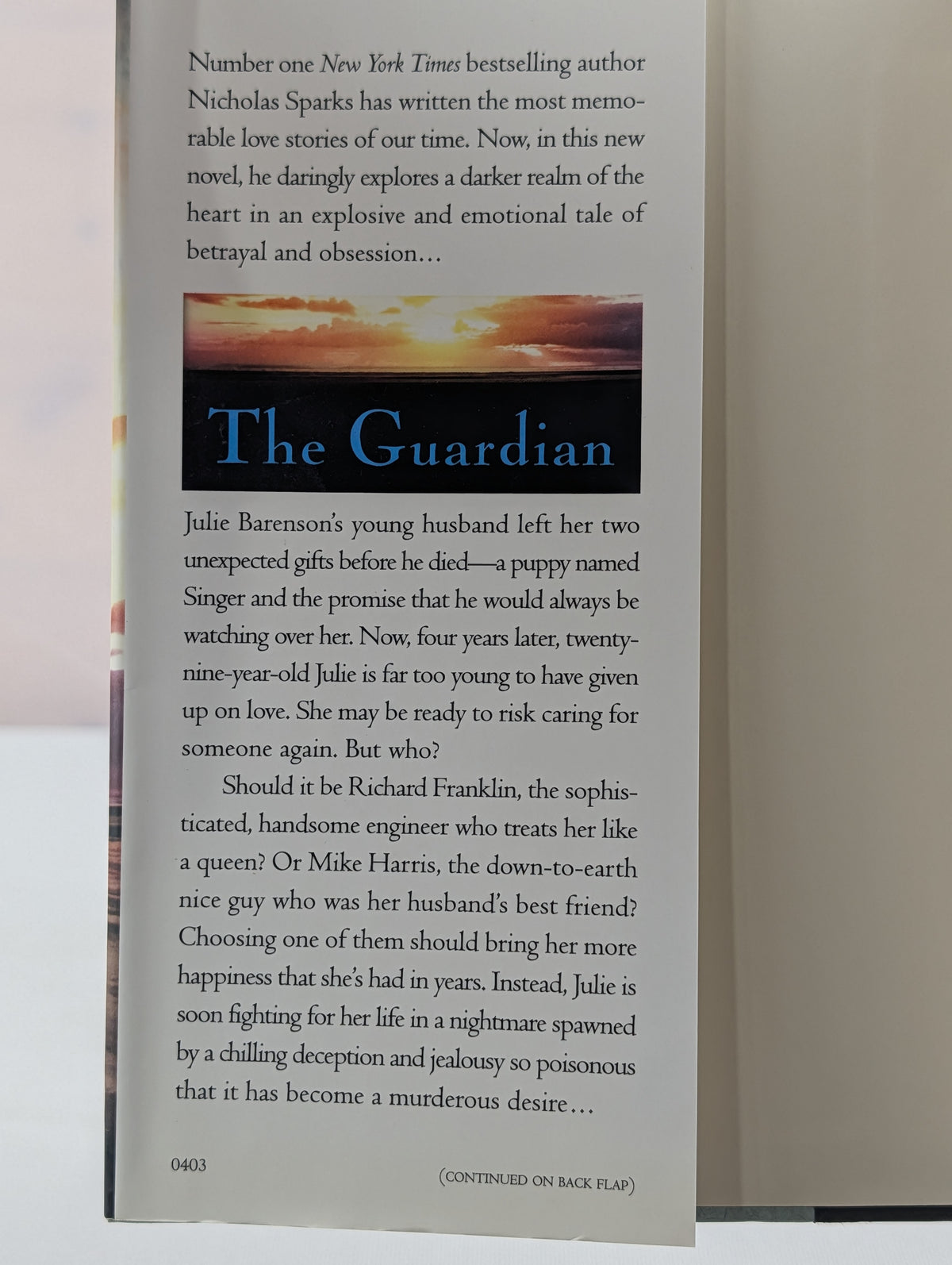 The Guardian by Nicholas Sparks
