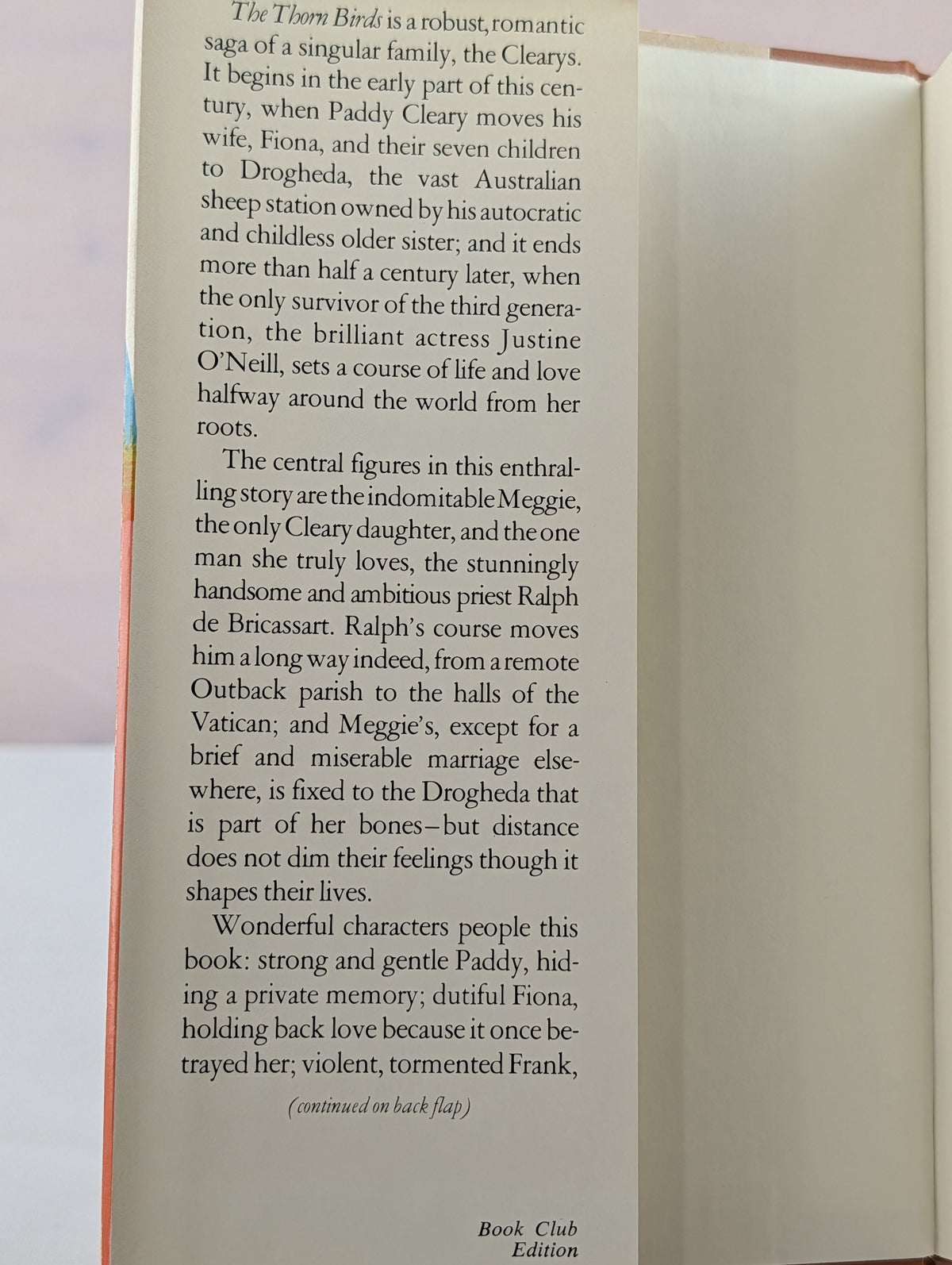 The Thorn Birds by Colleen McCullough