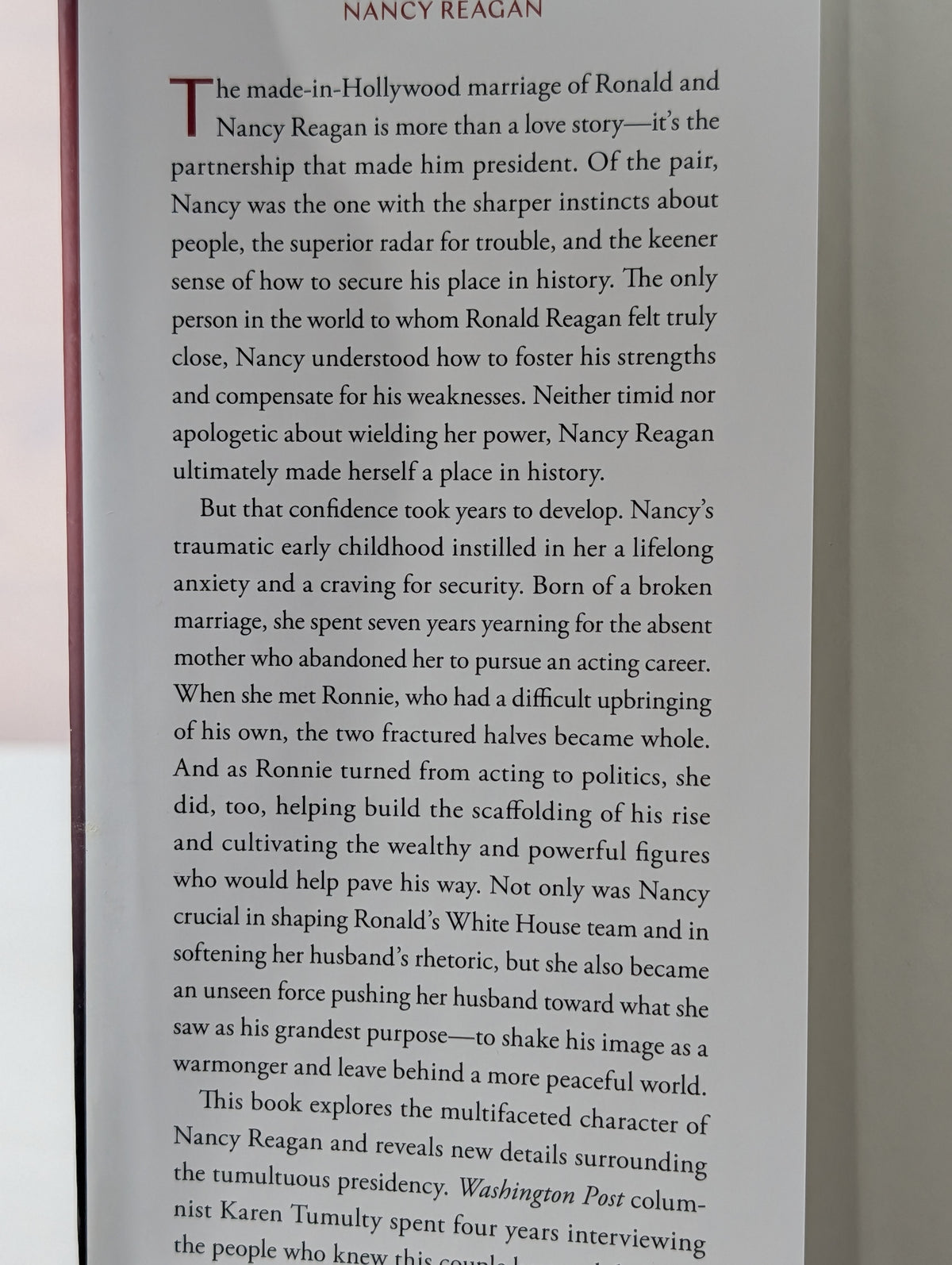 The Triumph of Nancy Reagan by Karen Tumulty