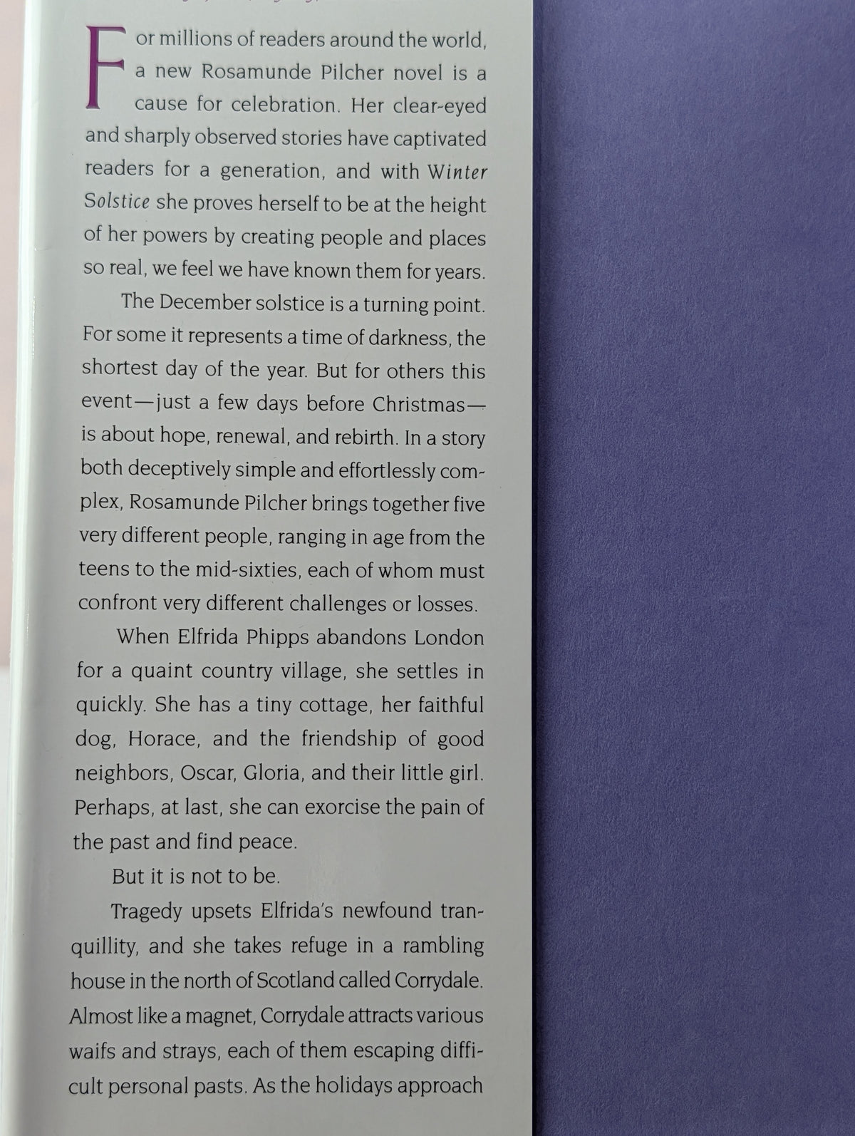 Winter Solstice by Rosamunde Pilcher