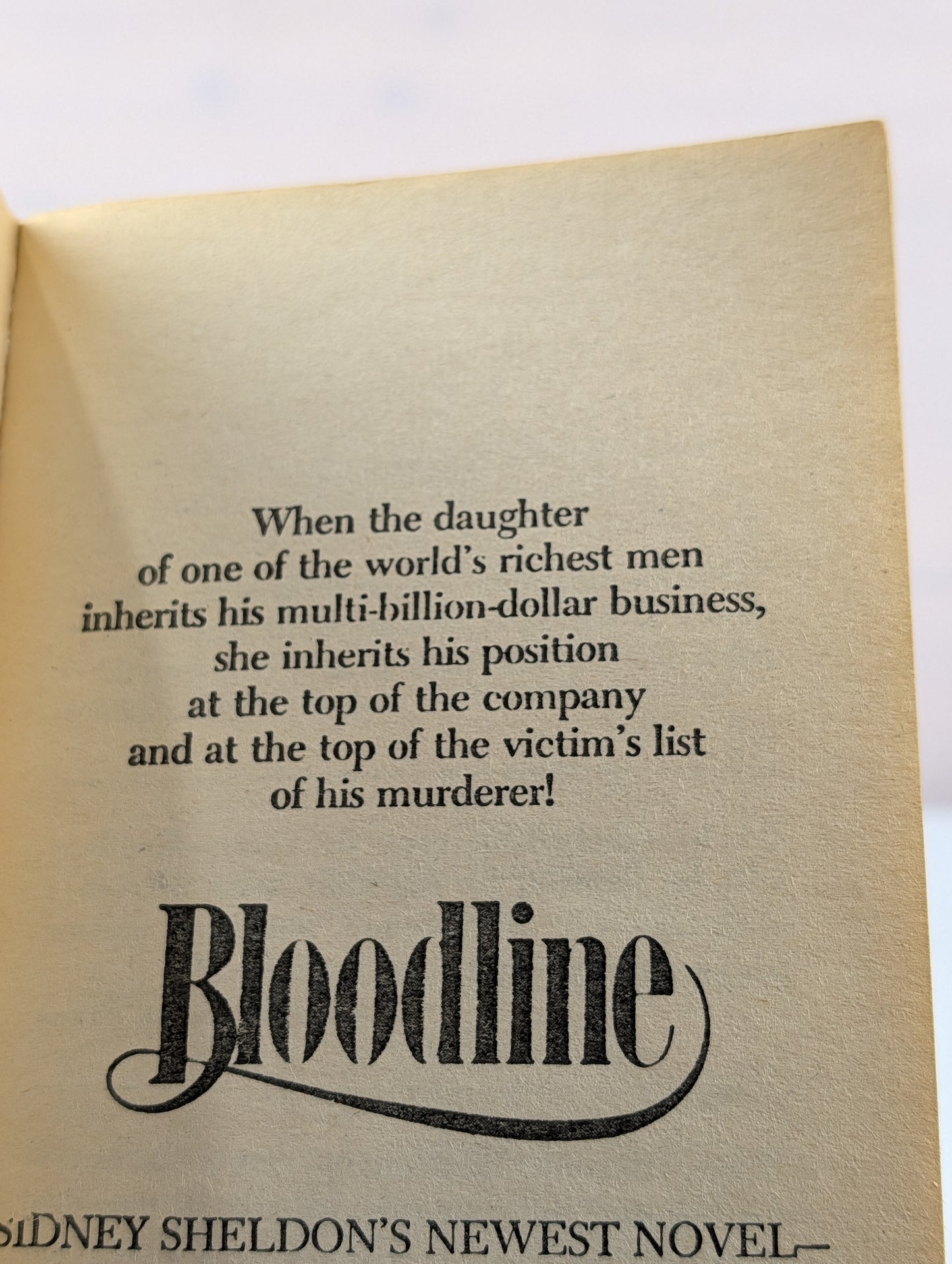 Bloodline by Sidney Sheldon